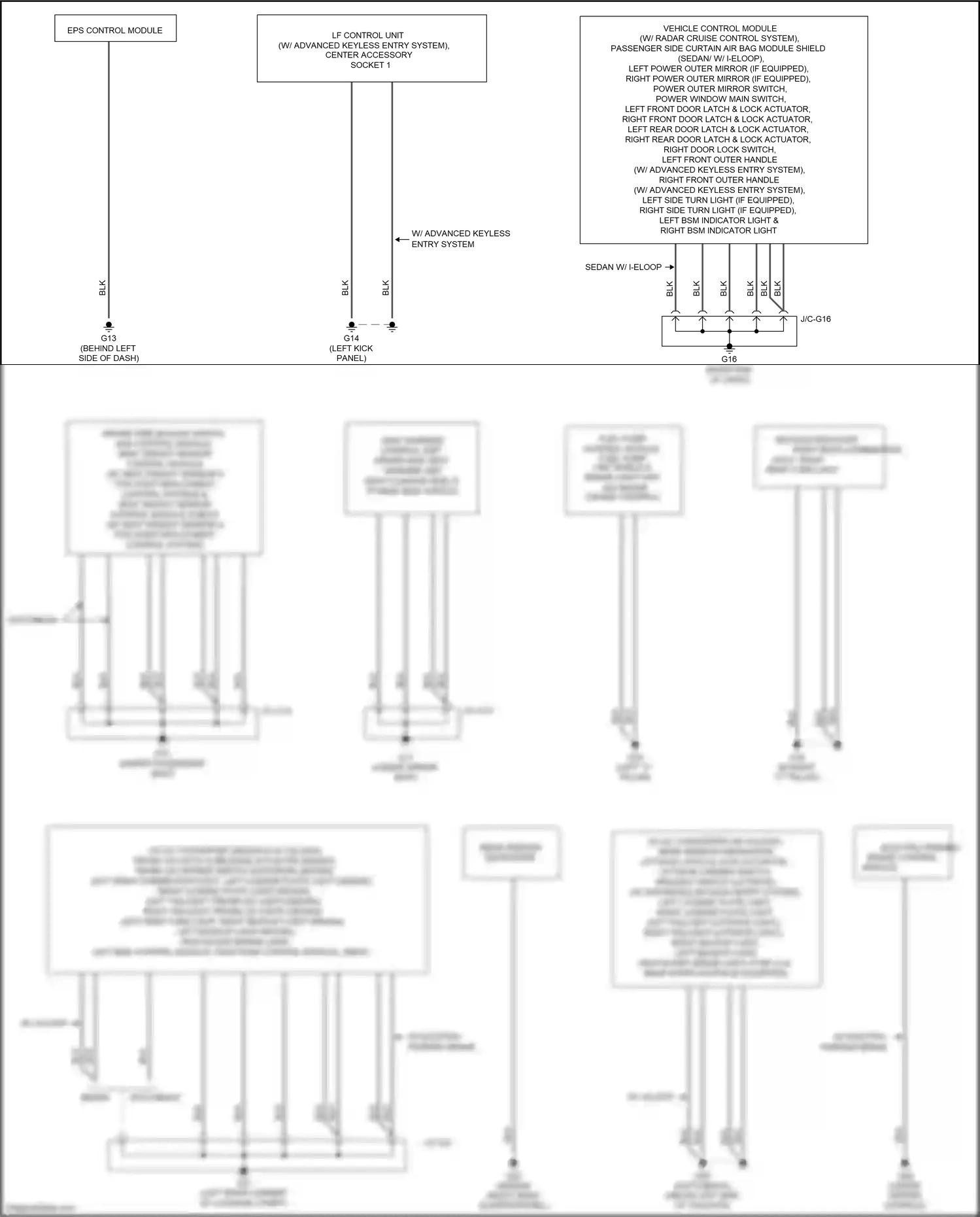 Wiring diagram rear window defroster for Mazda 3 BM facelift (2016-2019) (2 of 2)