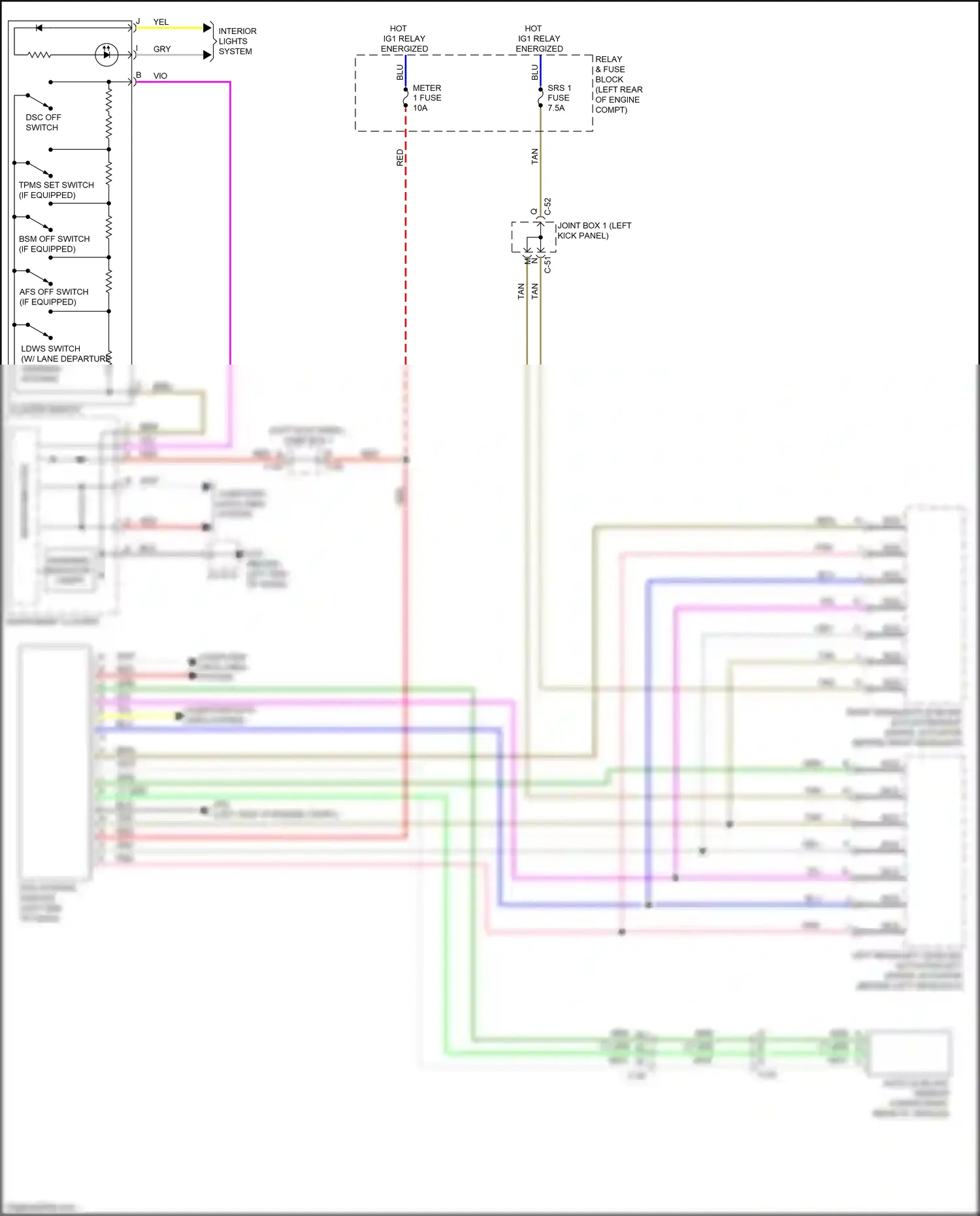 Wiring diagram tan for Mazda 3 BM facelift (2016-2019) (24 of 52)