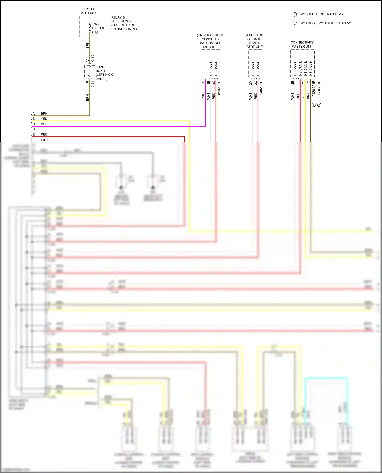 Wiring diagram vio for Mazda 3 BM facelift (2016-2019) (2 of 67)