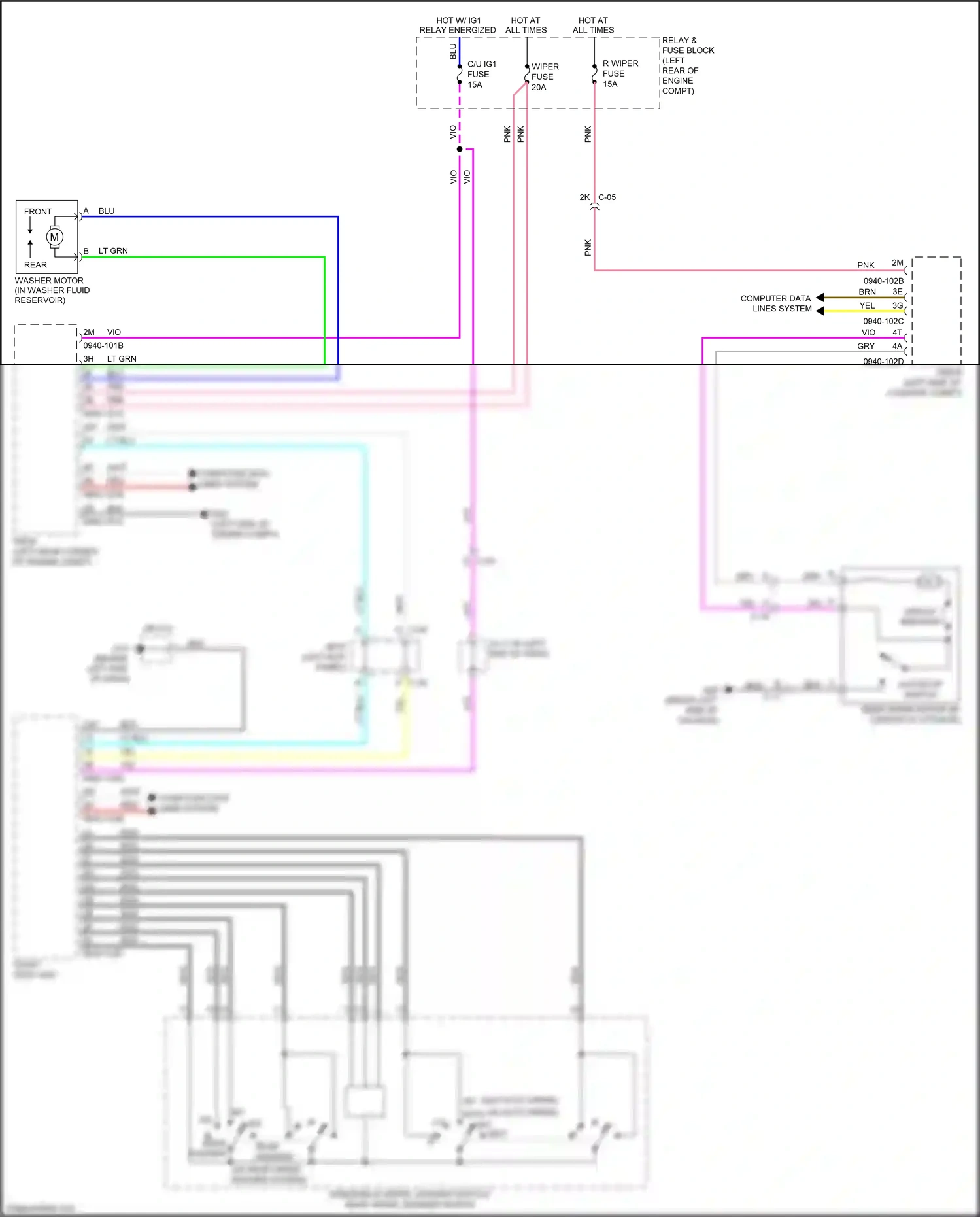 Wiring diagram wht for Mazda 3 BM facelift (2016-2019) (52 of 90)