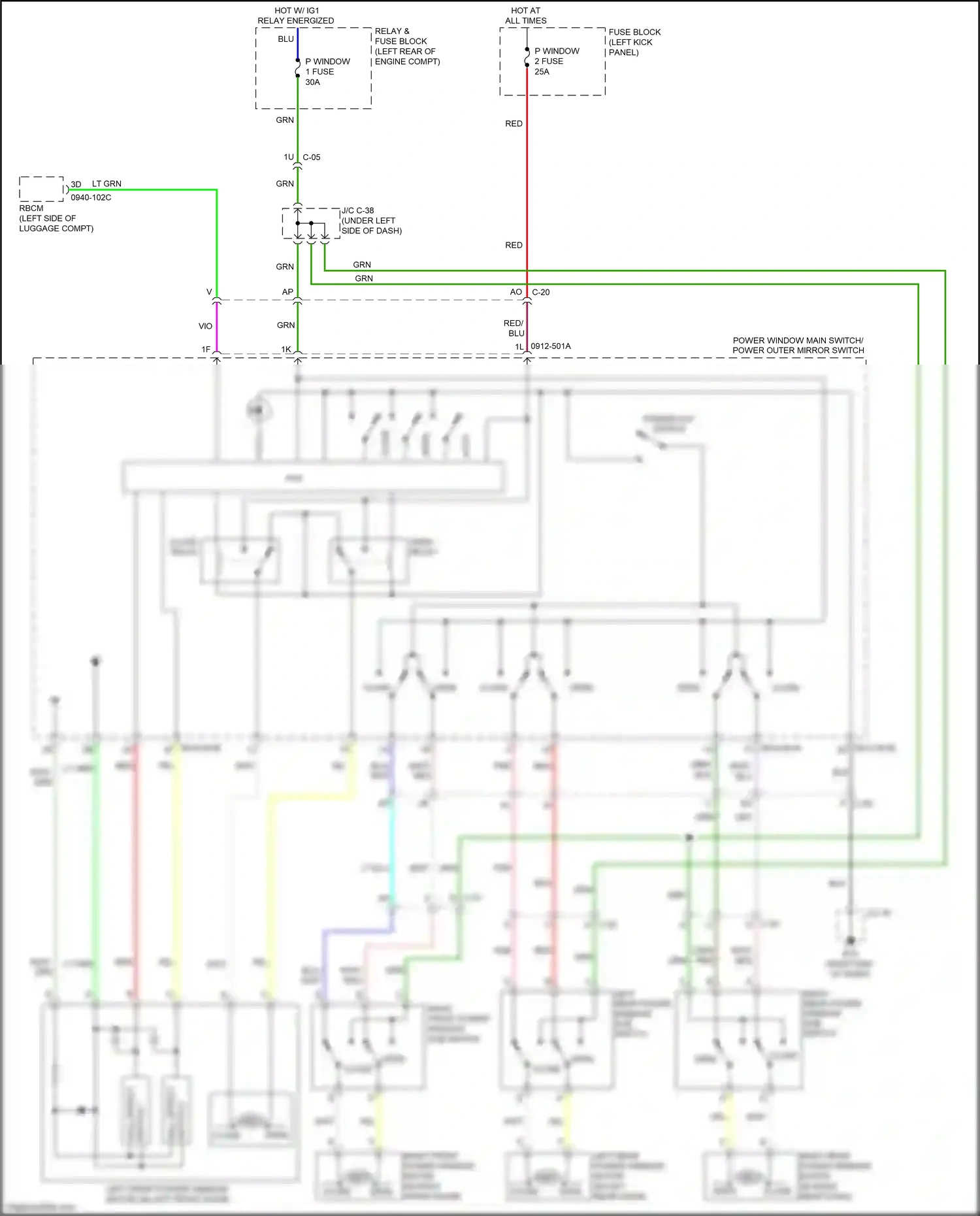 Wiring diagram wht for Mazda 3 BM facelift (2016-2019) (10 of 90)