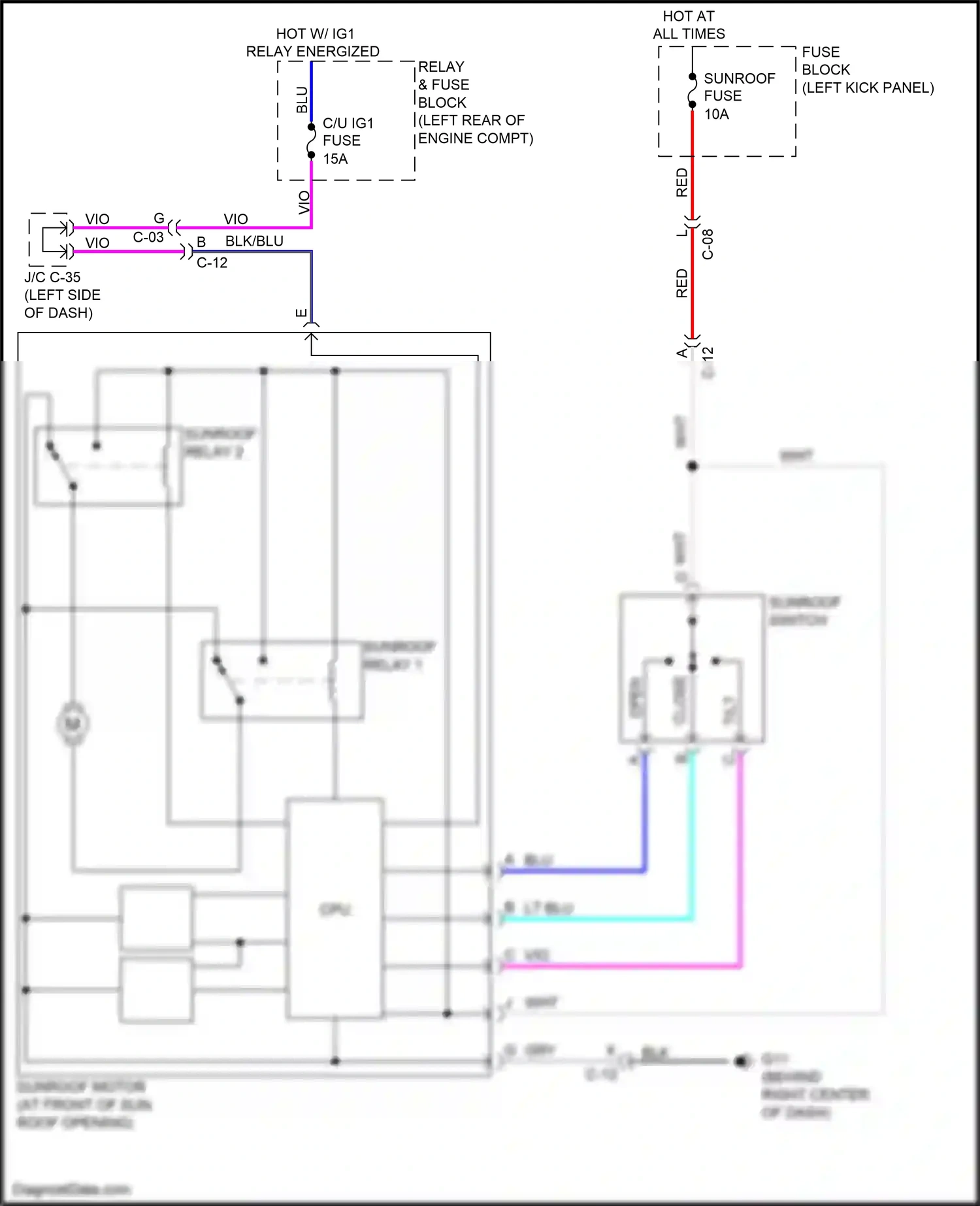 Wiring diagram wht for Mazda 3 BM facelift (2016-2019) (9 of 90)