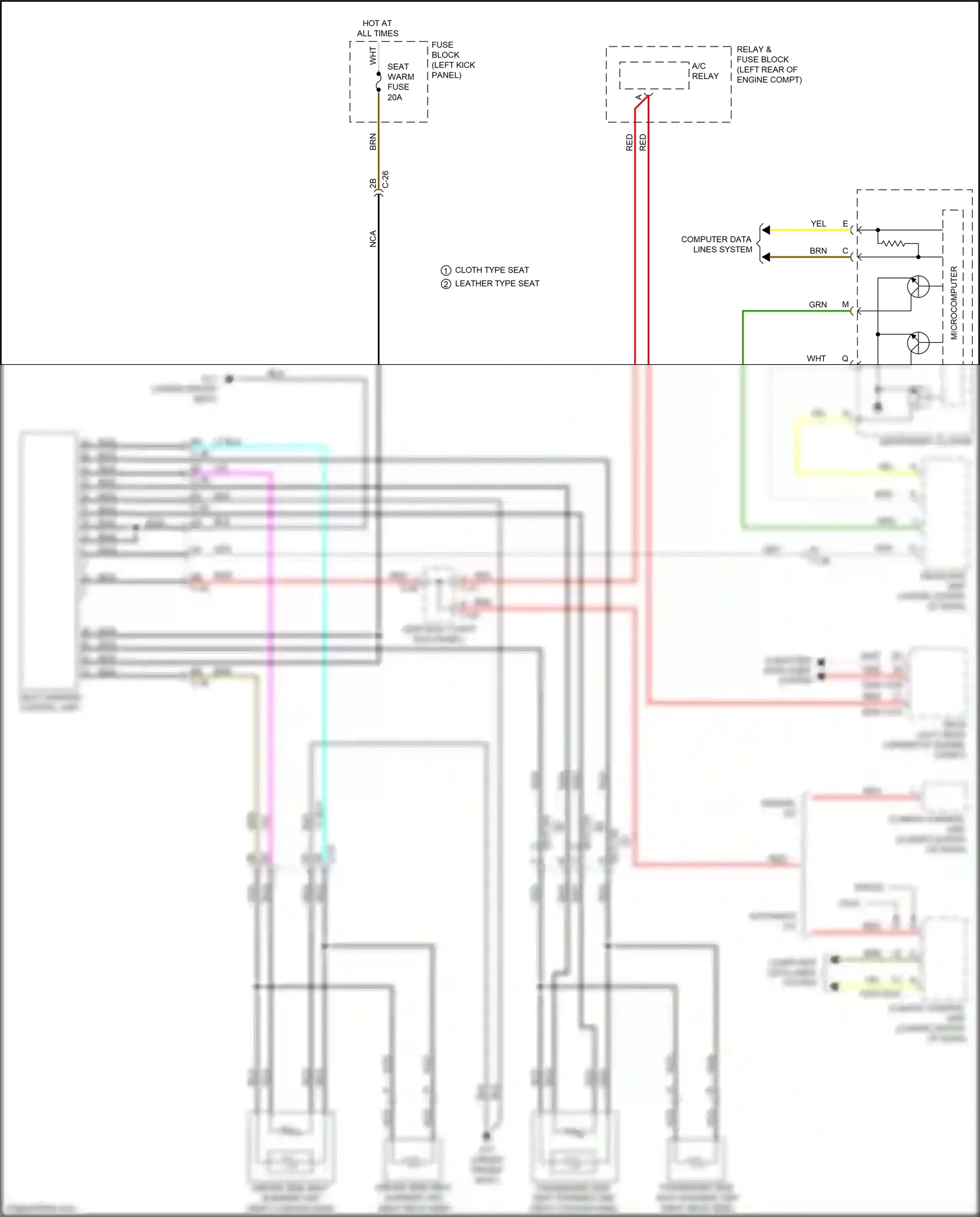 Wiring diagram wht for Mazda 3 BM facelift (2016-2019) (23 of 90)