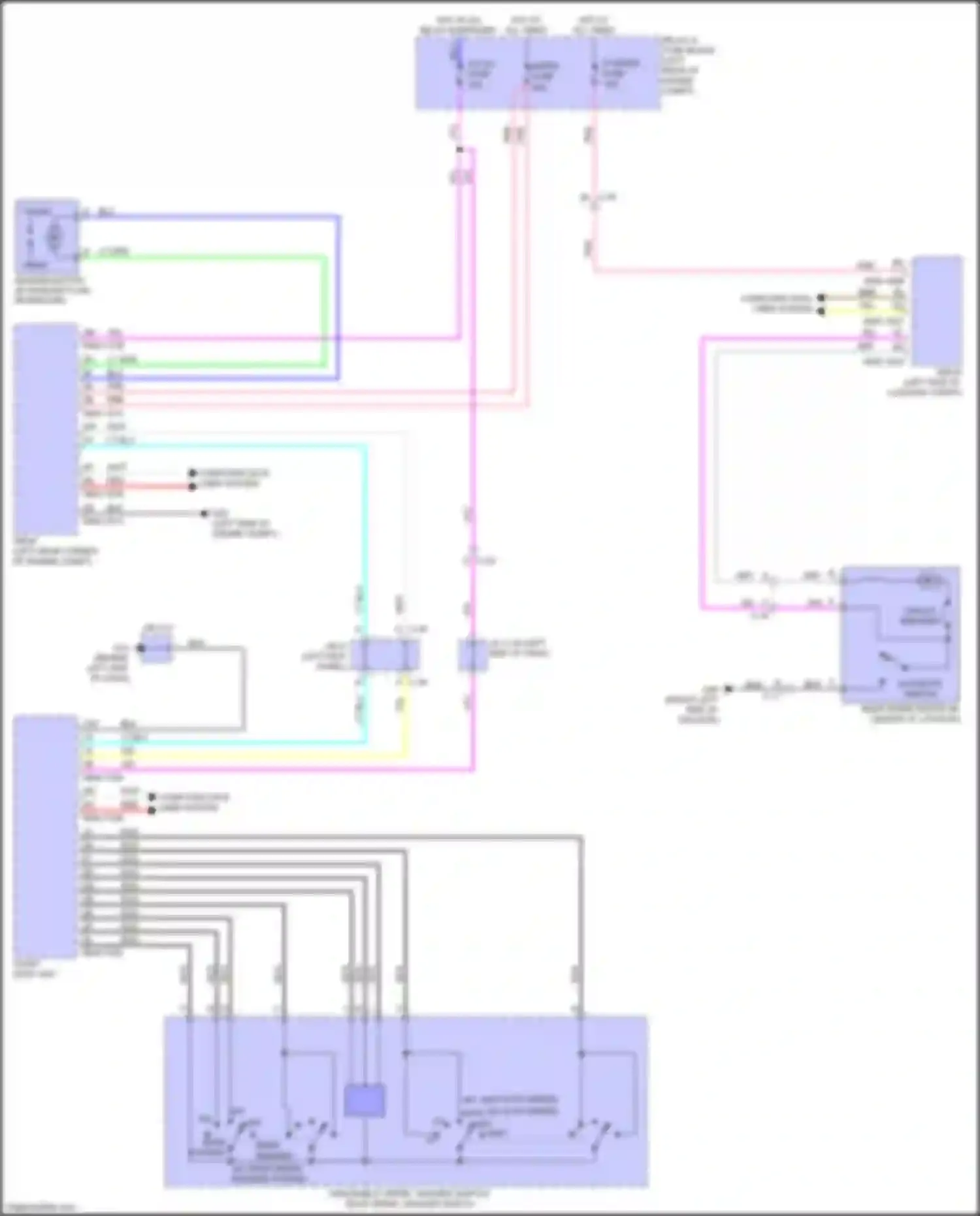 3 Mazda BM (2013-2016): Rear wiper/washer circuit