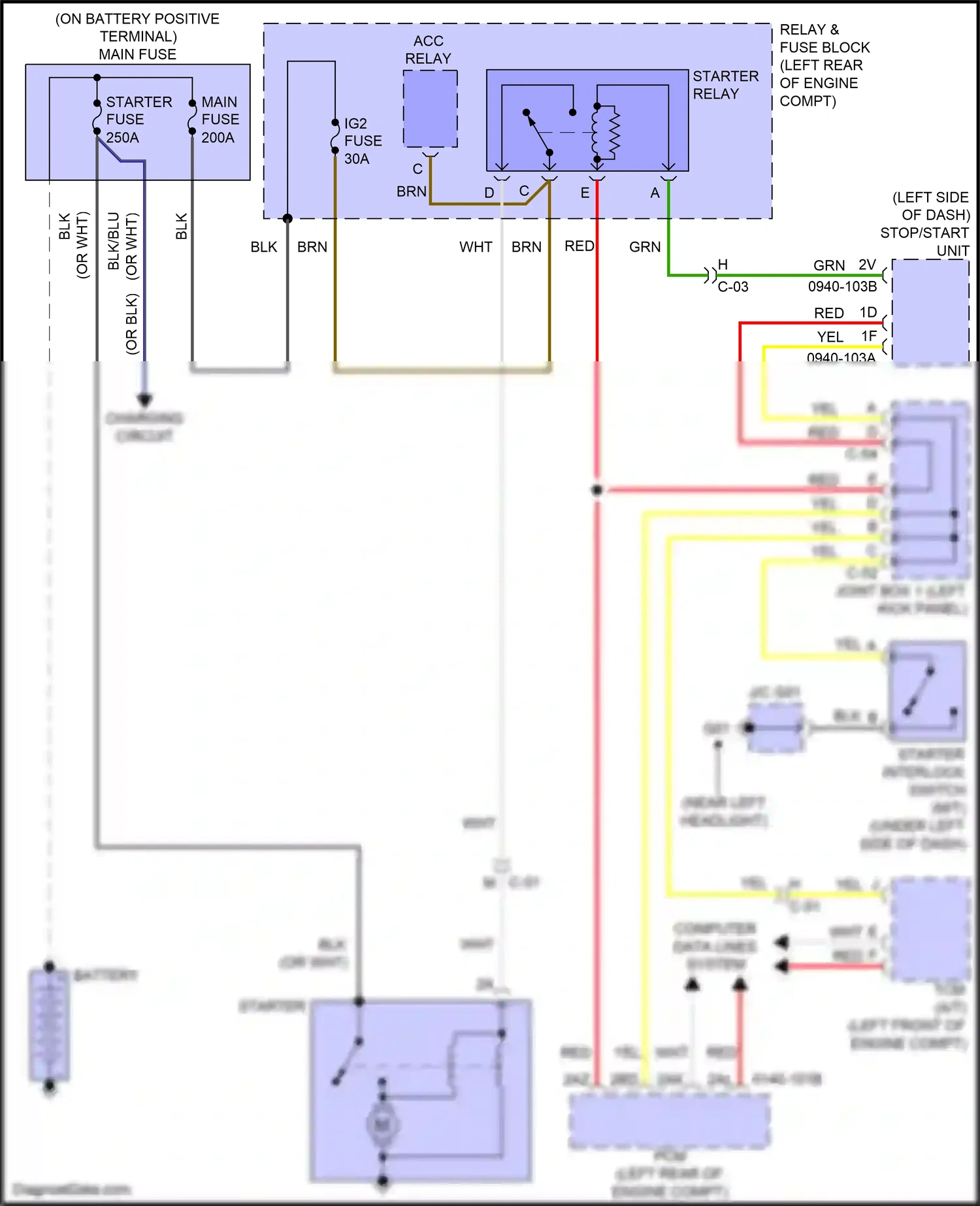 Wiring diagram c-01 for Mazda 3 BM (2013-2016) (6 of 15)