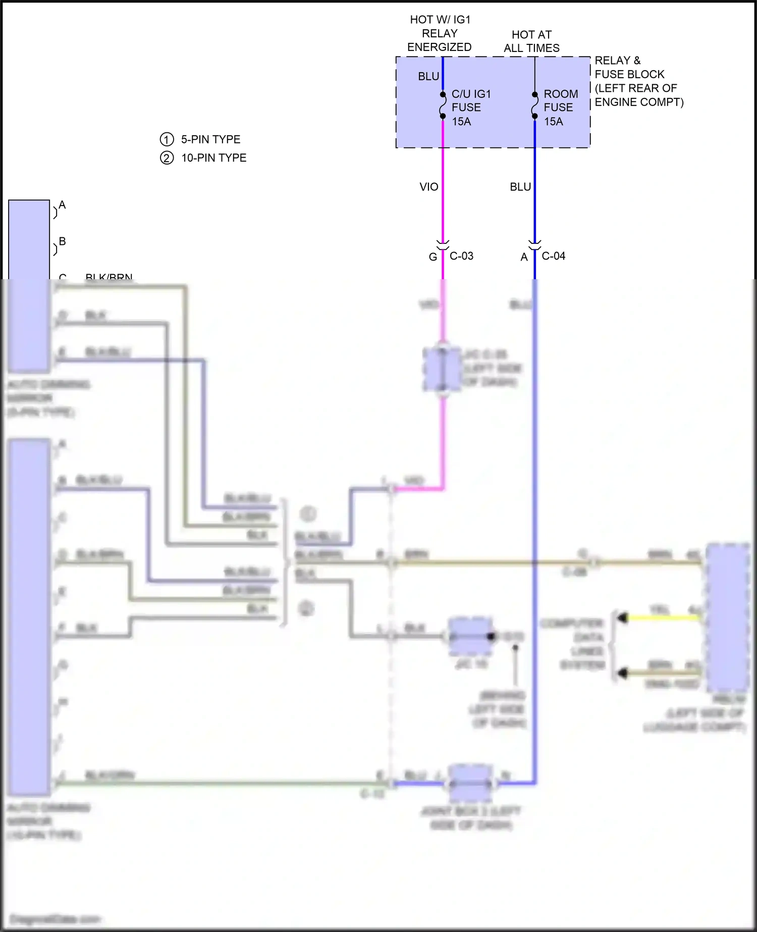 Wiring diagram c-12 for Mazda 3 BM (2013-2016) (2 of 9)