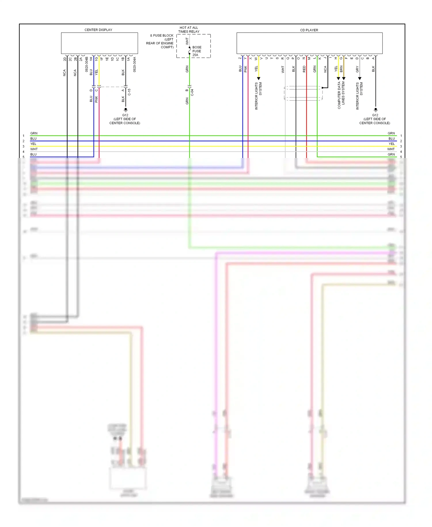 Wiring diagram c-15 for Mazda 3 BM (2013-2016) (2 of 8)