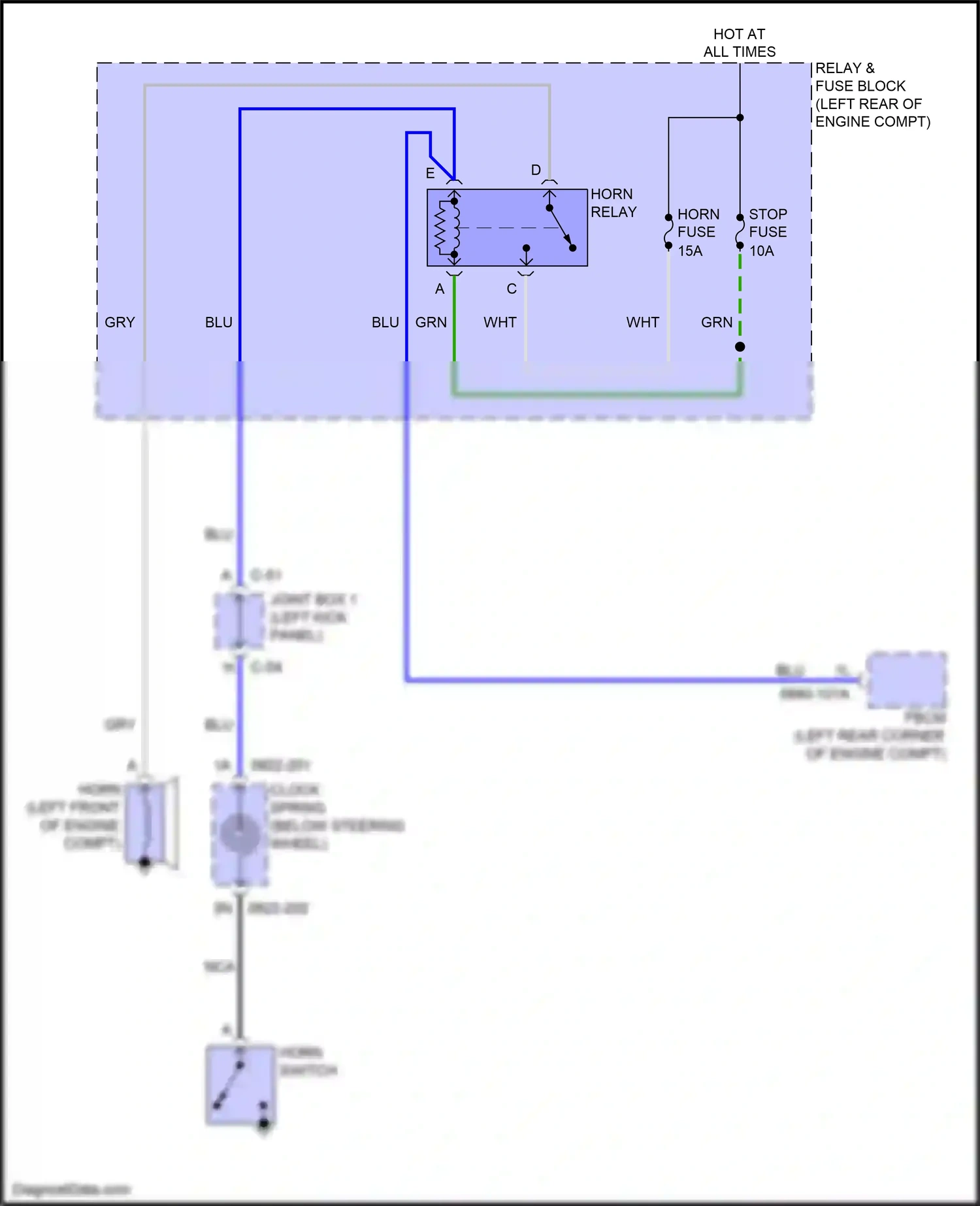Wiring diagram clock- spring for Mazda 3 BM (2013-2016) (2 of 9)