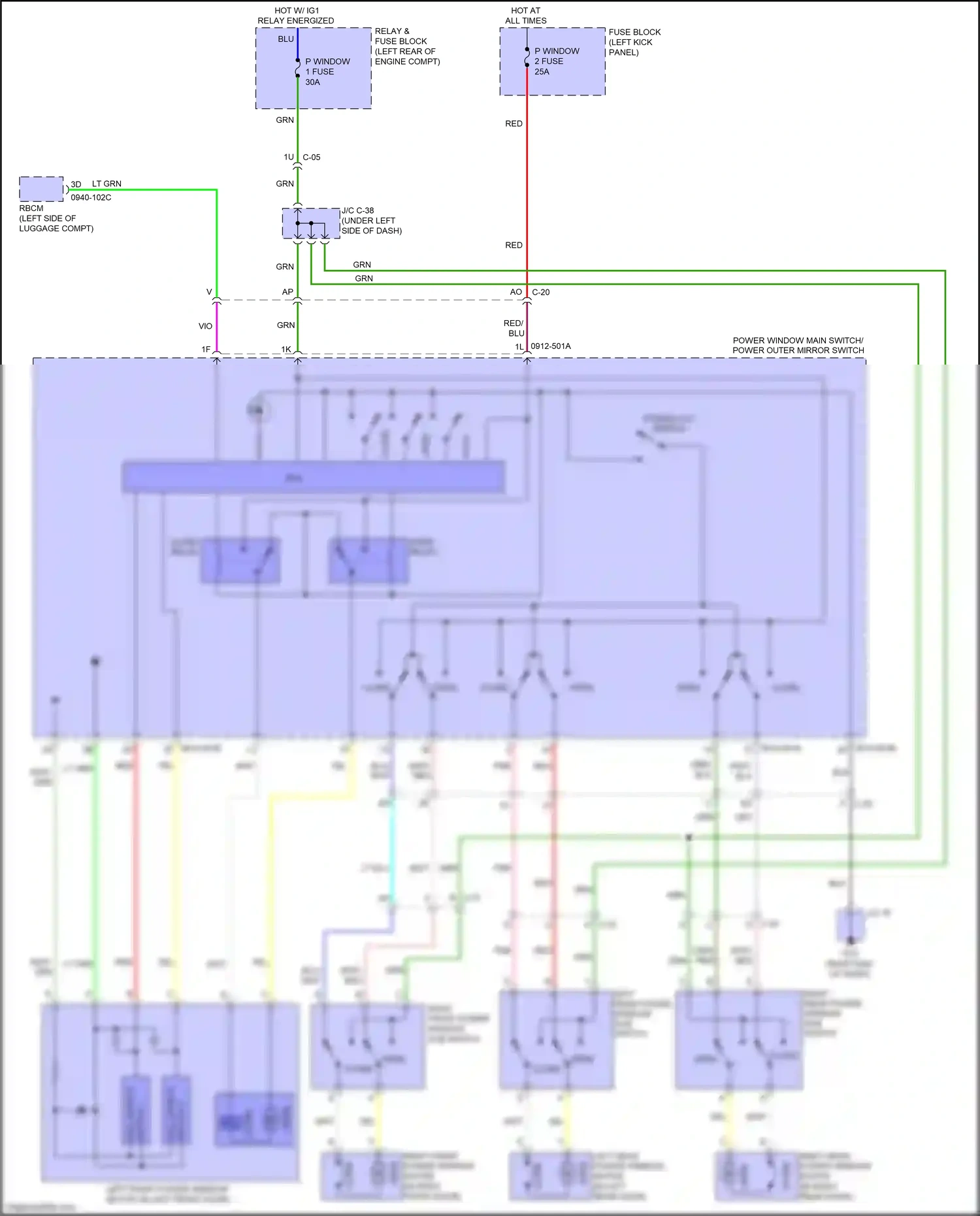 Mazda 3 BM (2013-2016) close wiring diagram  (2 of 2)