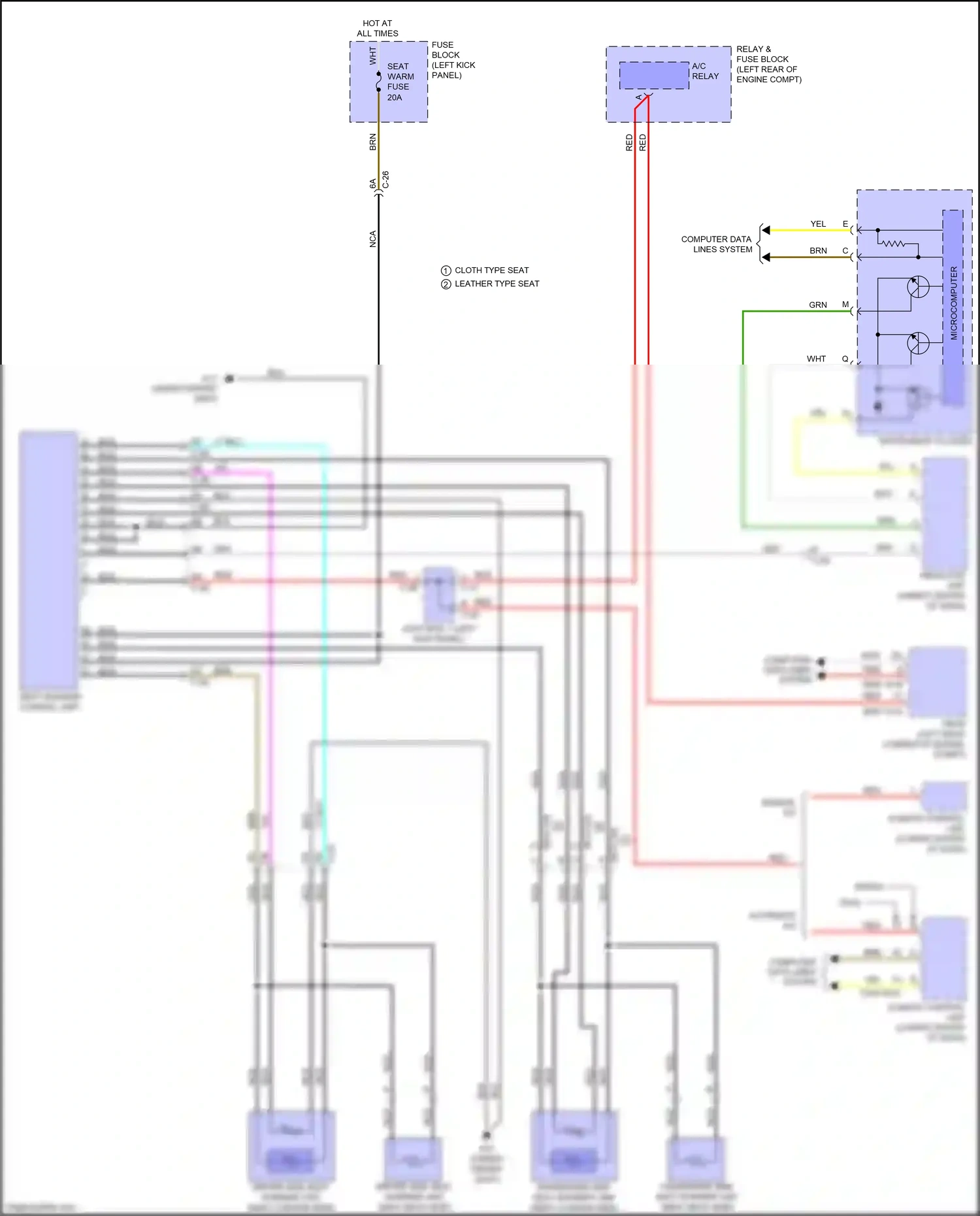 Wiring diagram fuse block for Mazda 3 BM (2013-2016) (2 of 15)