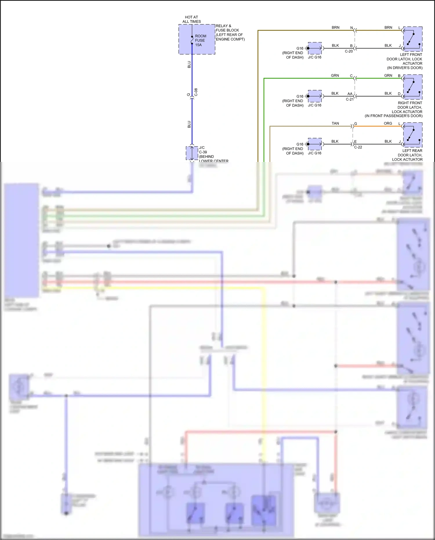 Wiring diagram grn for Mazda 3 BM (2013-2016) (13 of 100)
