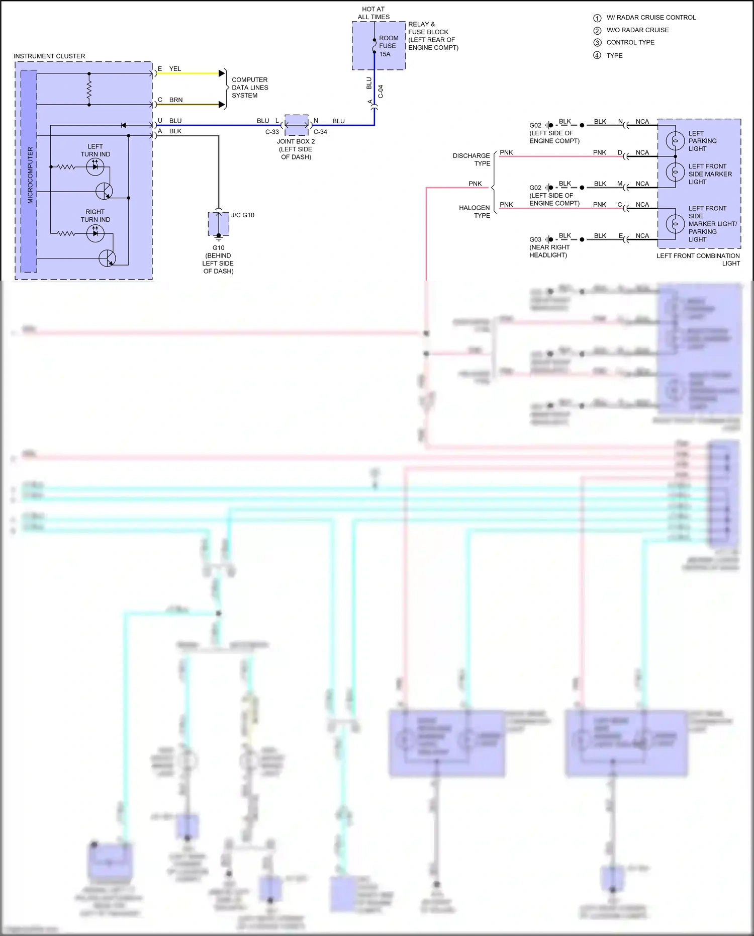 Wiring diagram instrument cluster for Mazda 3 BM (2013-2016) (14 of 35)