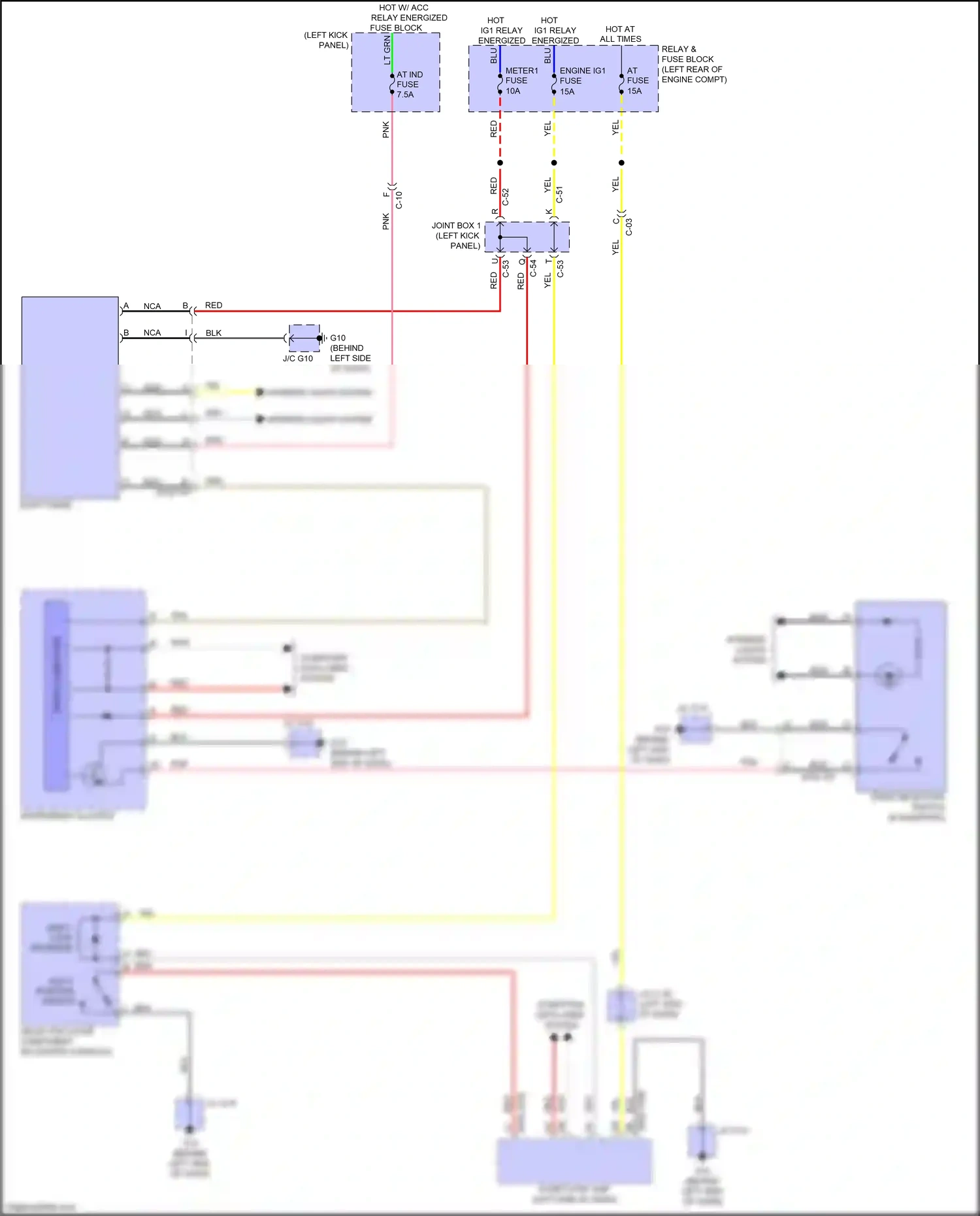 Wiring diagram instrument cluster for Mazda 3 BM (2013-2016) (18 of 35)
