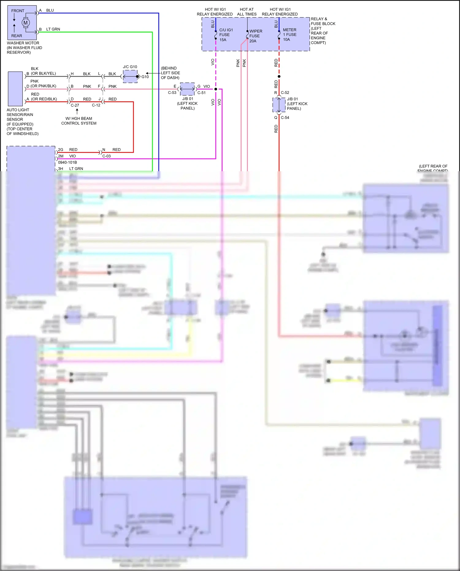 Wiring diagram instrument cluster for Mazda 3 BM (2013-2016) (4 of 35)