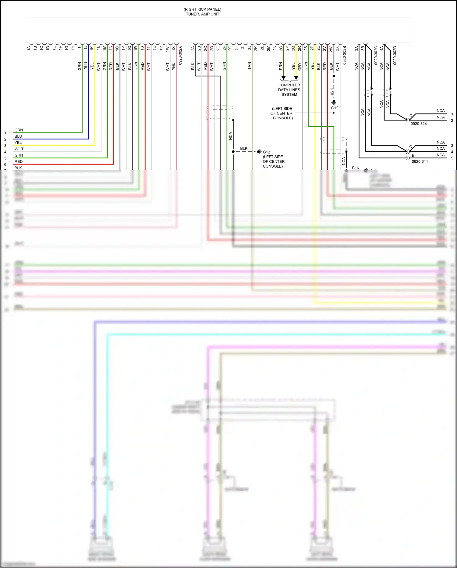 Wiring diagram j/c c-40 for Mazda 3 BM (2013-2016) (2 of 3)