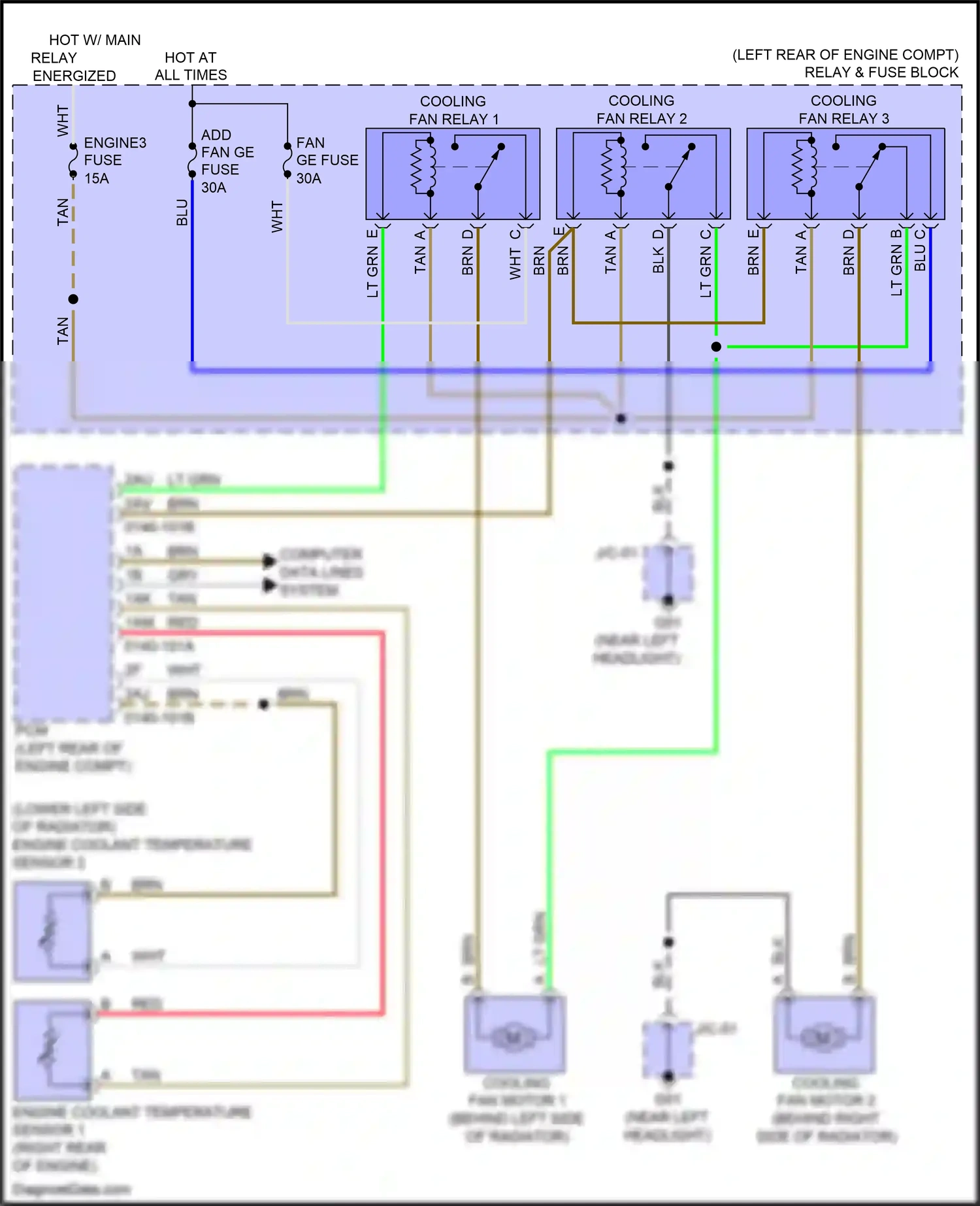 Wiring diagram lt grn for Mazda 3 BM (2013-2016) (1 of 73)