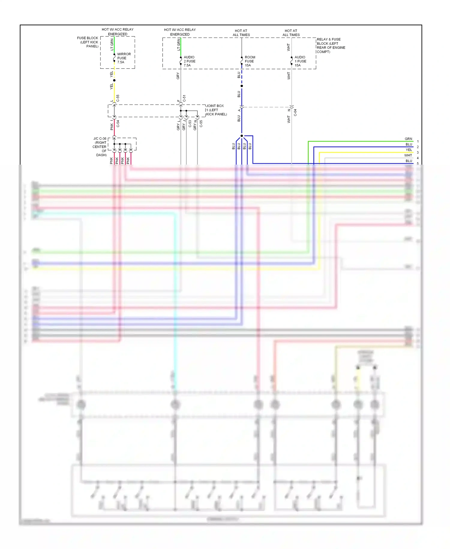 Wiring diagram lt grn for Mazda 3 BM (2013-2016) (62 of 73)
