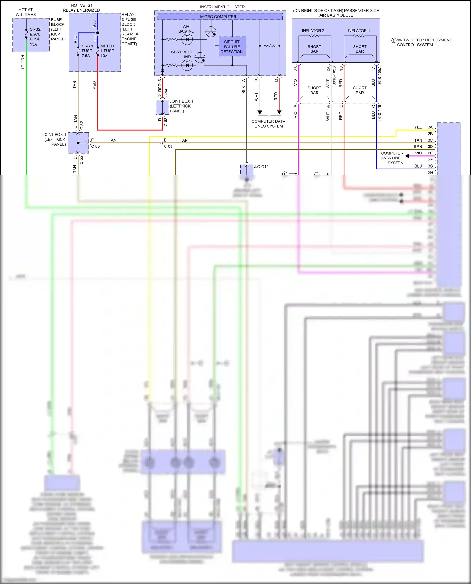 Wiring diagram meter 1 fuse for Mazda 3 BM (2013-2016) (18 of 22)