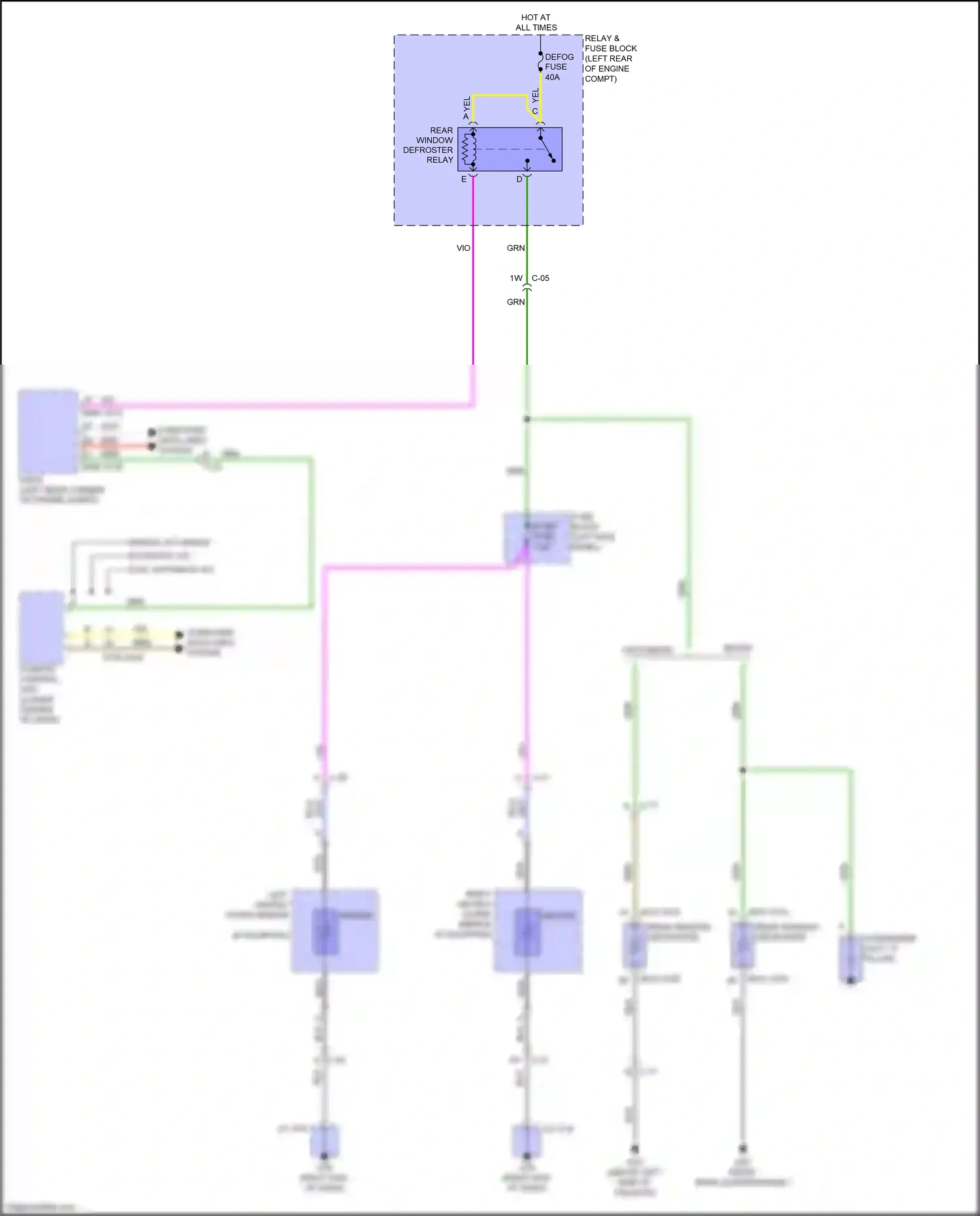 Wiring diagram relay & fuse block for Mazda 3 BM (2013-2016) (25 of 62)