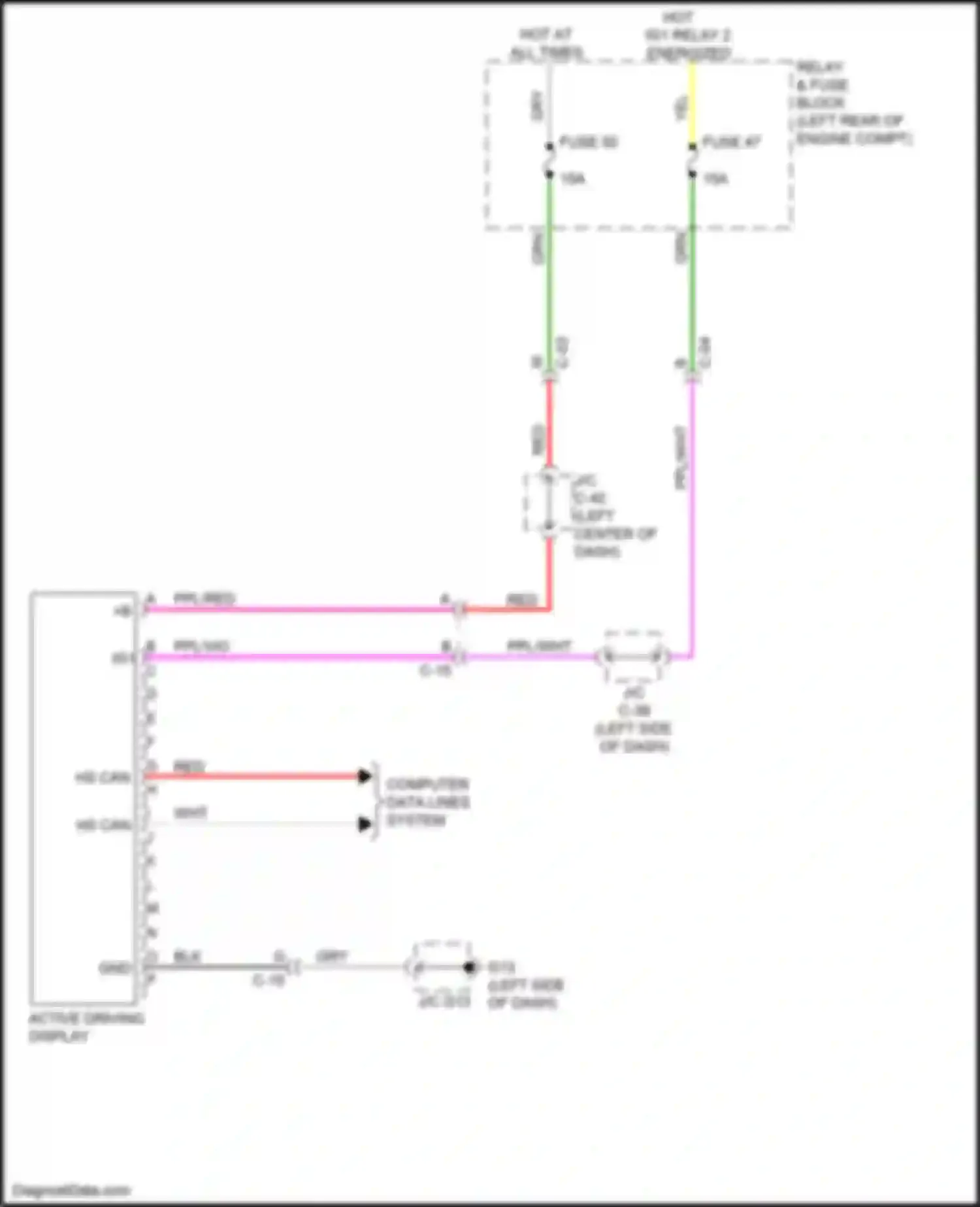 3 Mazda BP (2019-2024): Multi-information system circuit