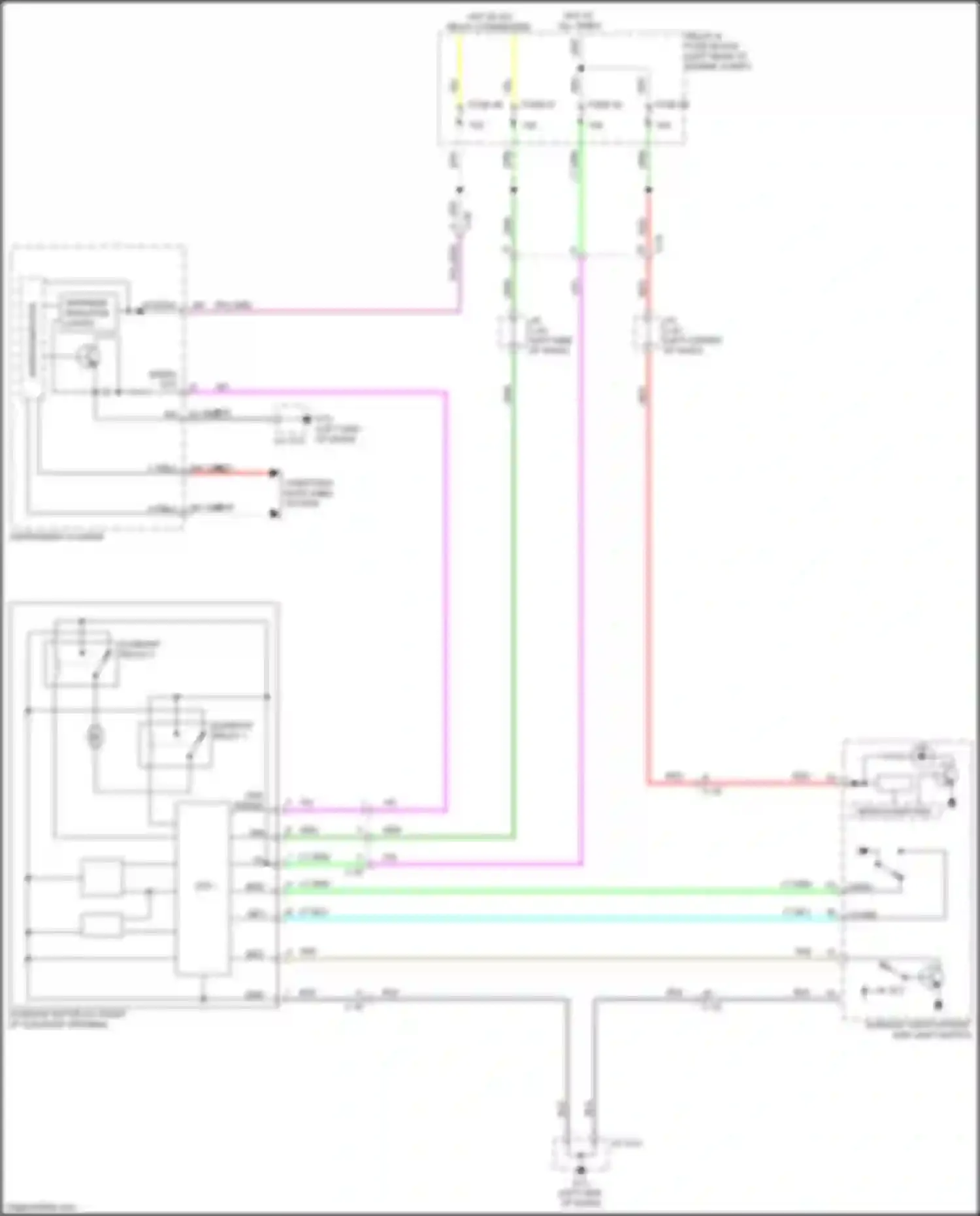 3 Mazda BP (2019-2024): Power top/sunroof circuit