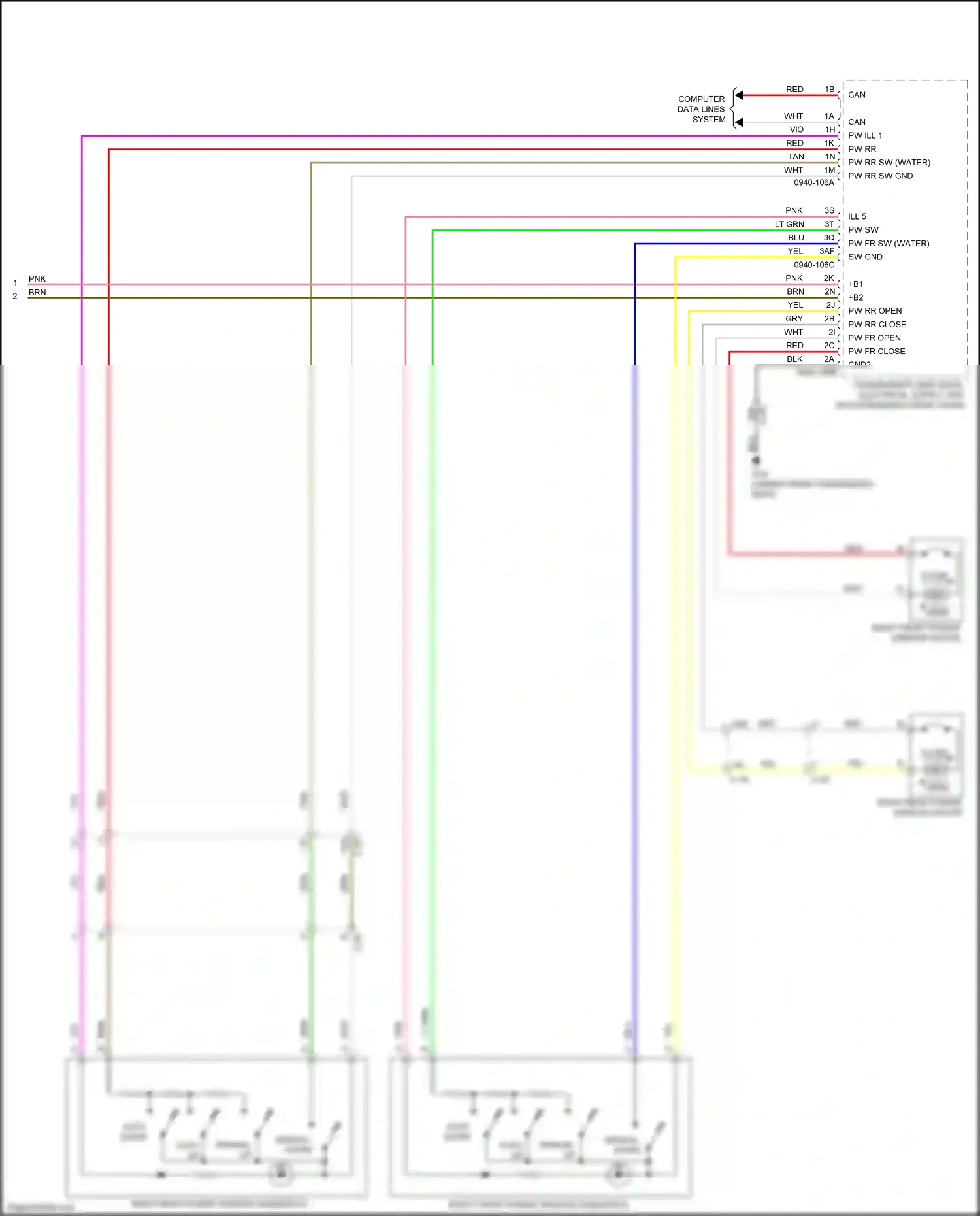 Wiring diagram auto up for Mazda 3 BP (2019-2024) (2 of 2)