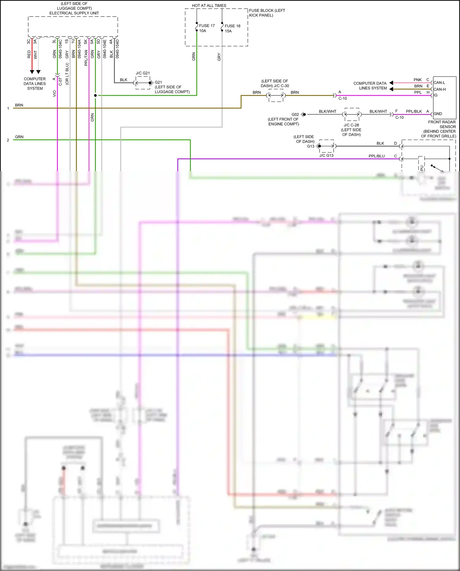 Wiring diagram c-47 for Mazda 3 BP (2019-2024) (2 of 25)