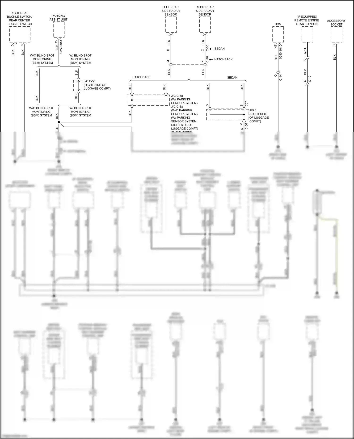 Wiring diagram c-70 for Mazda 3 BP (2019-2024) (3 of 4)