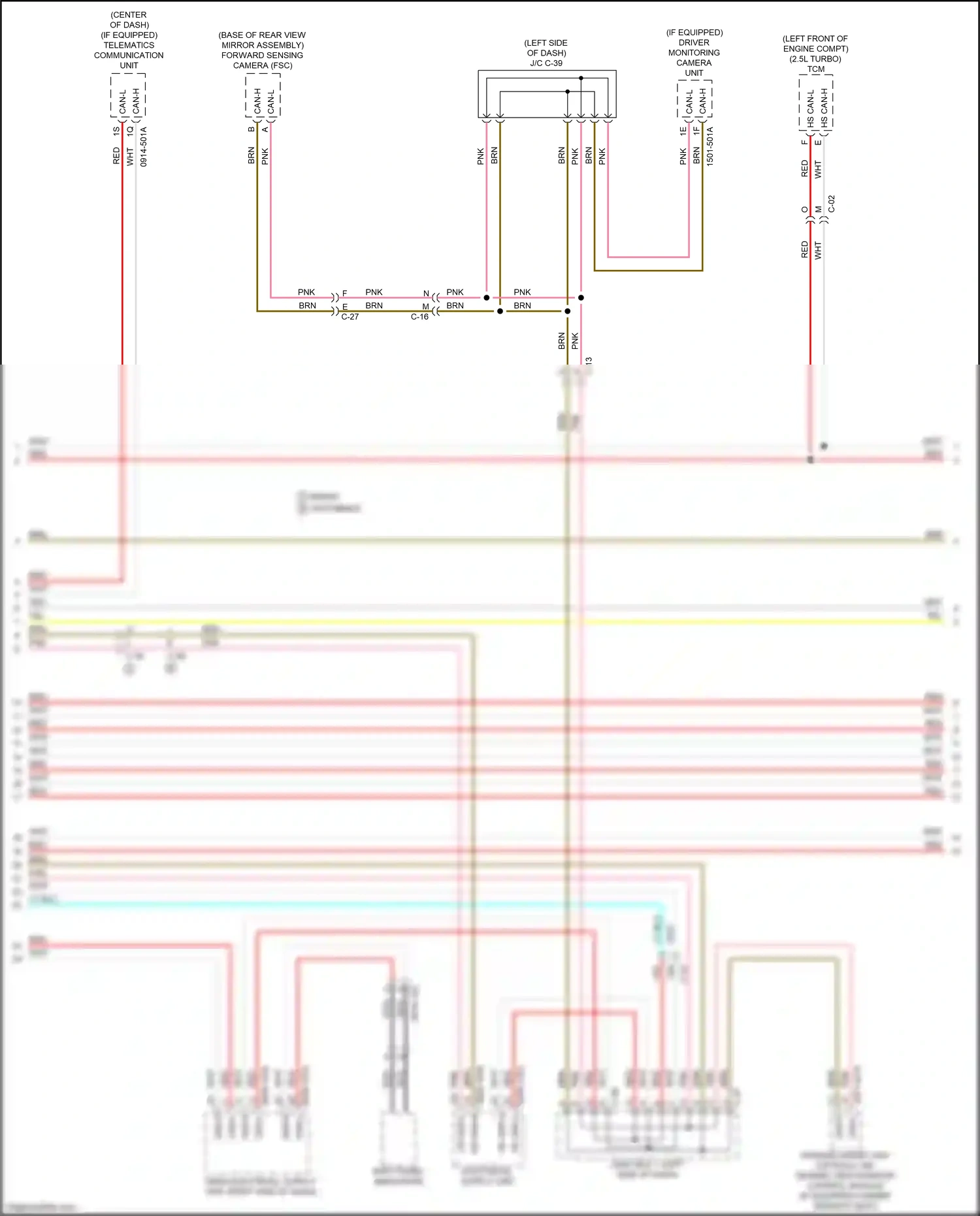 Wiring diagram hs can-h for Mazda 3 BP (2019-2024) (5 of 11)