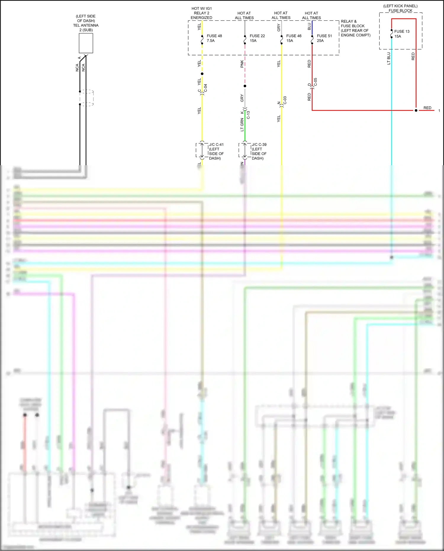 Wiring diagram lt blu for Mazda 3 BP (2019-2024) (17 of 89)