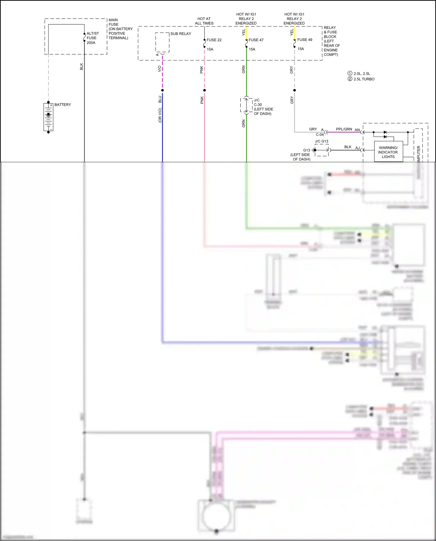 Mazda 3 BP (2019-2024) microcomputer wiring diagram  (24 of 33)