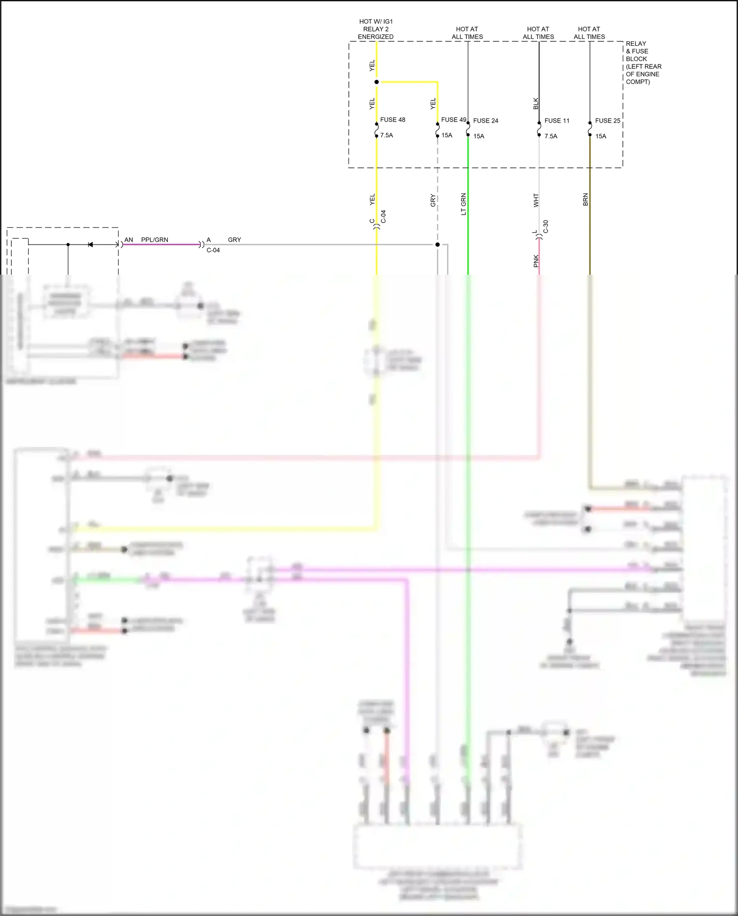 Wiring diagram pnk for Mazda 3 BP (2019-2024) (13 of 93)