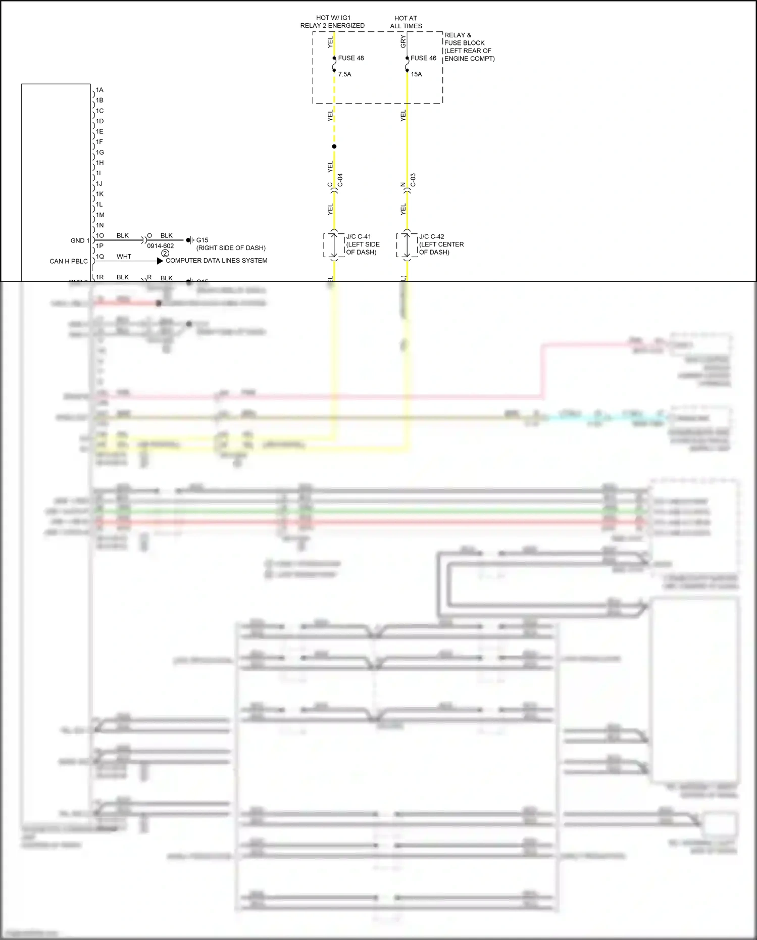 Wiring diagram relay 2 energized for Mazda 3 BP (2019-2024) (20 of 27)