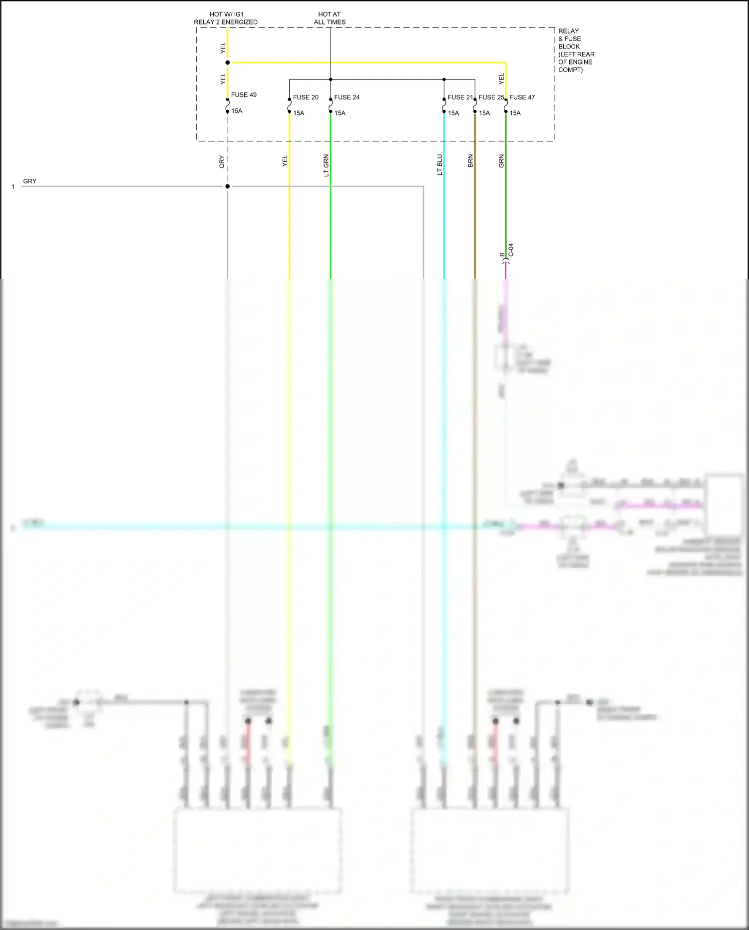 Wiring diagram vio for Mazda 3 BP (2019-2024) (14 of 97)