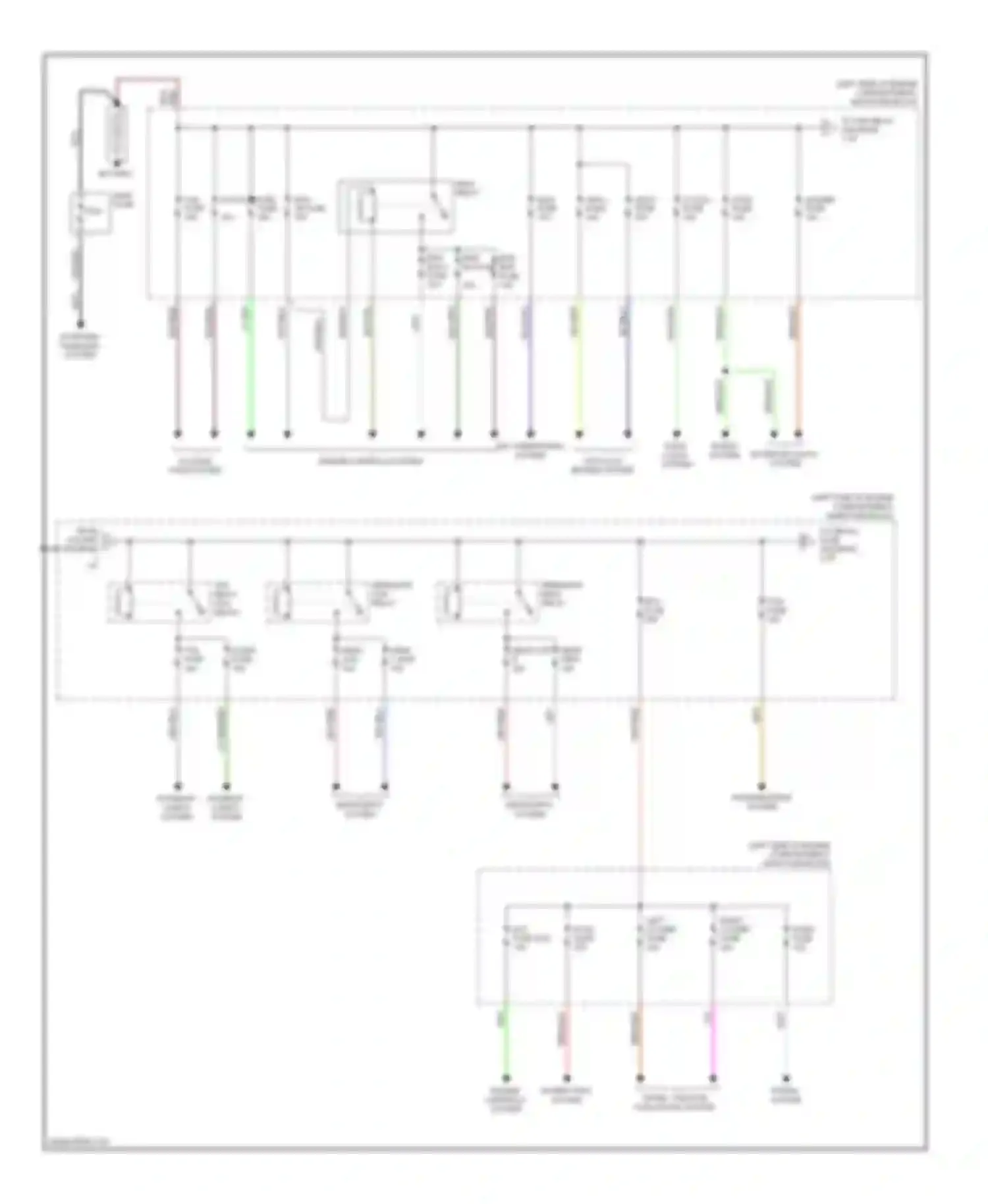 5 Mazda I facelift (2007-2010): Power distribution circuit (1 of 2)