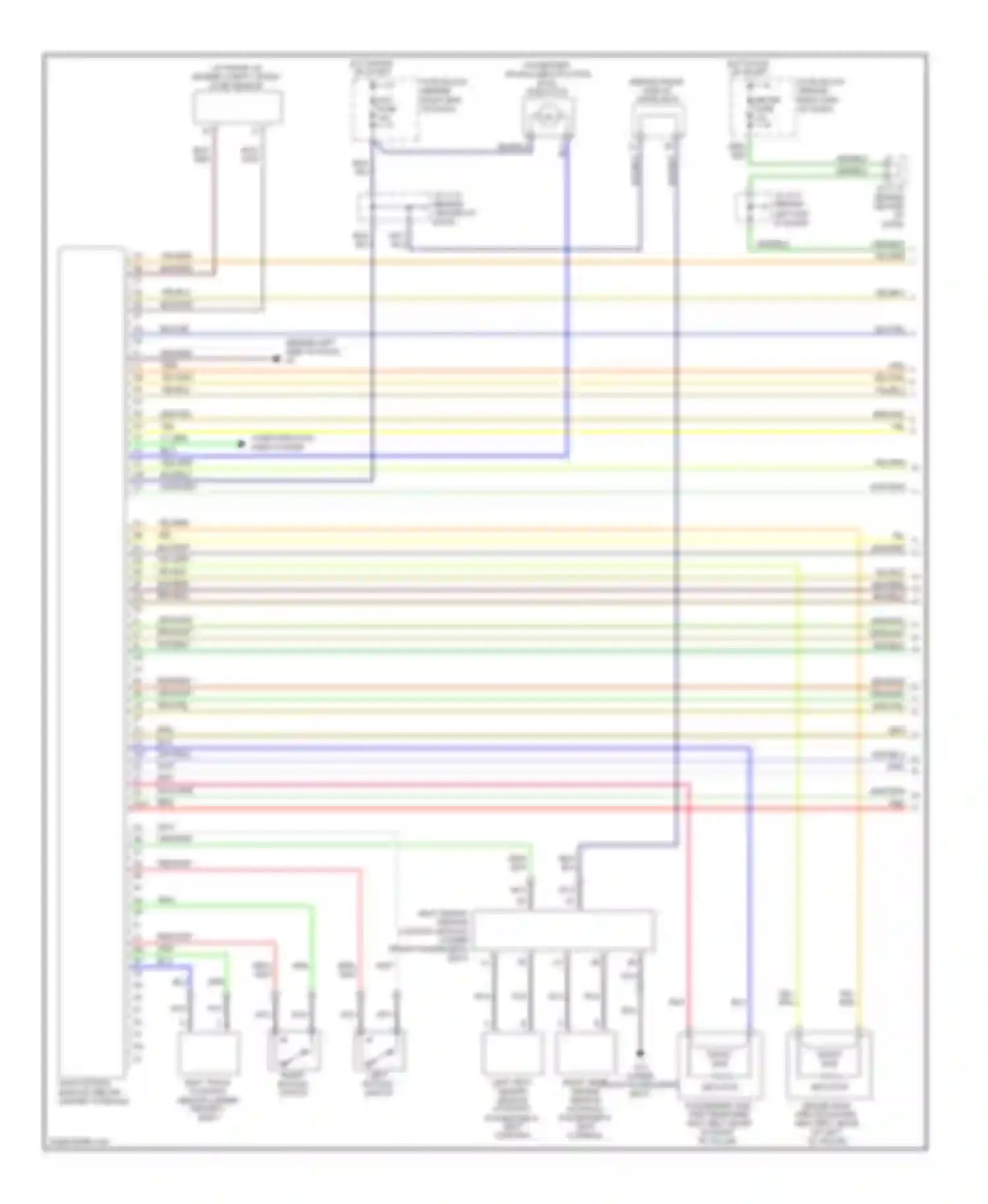 5 Mazda I facelift (2007-2010): Supplemental restraints circuit (1 of 2)