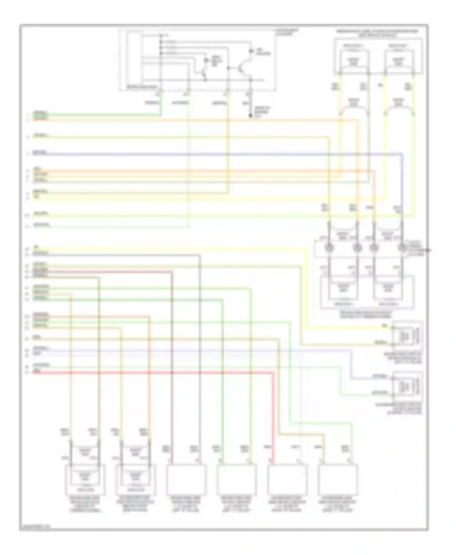 5 Mazda I facelift (2007-2010): Supplemental restraints circuit (2 of 2)