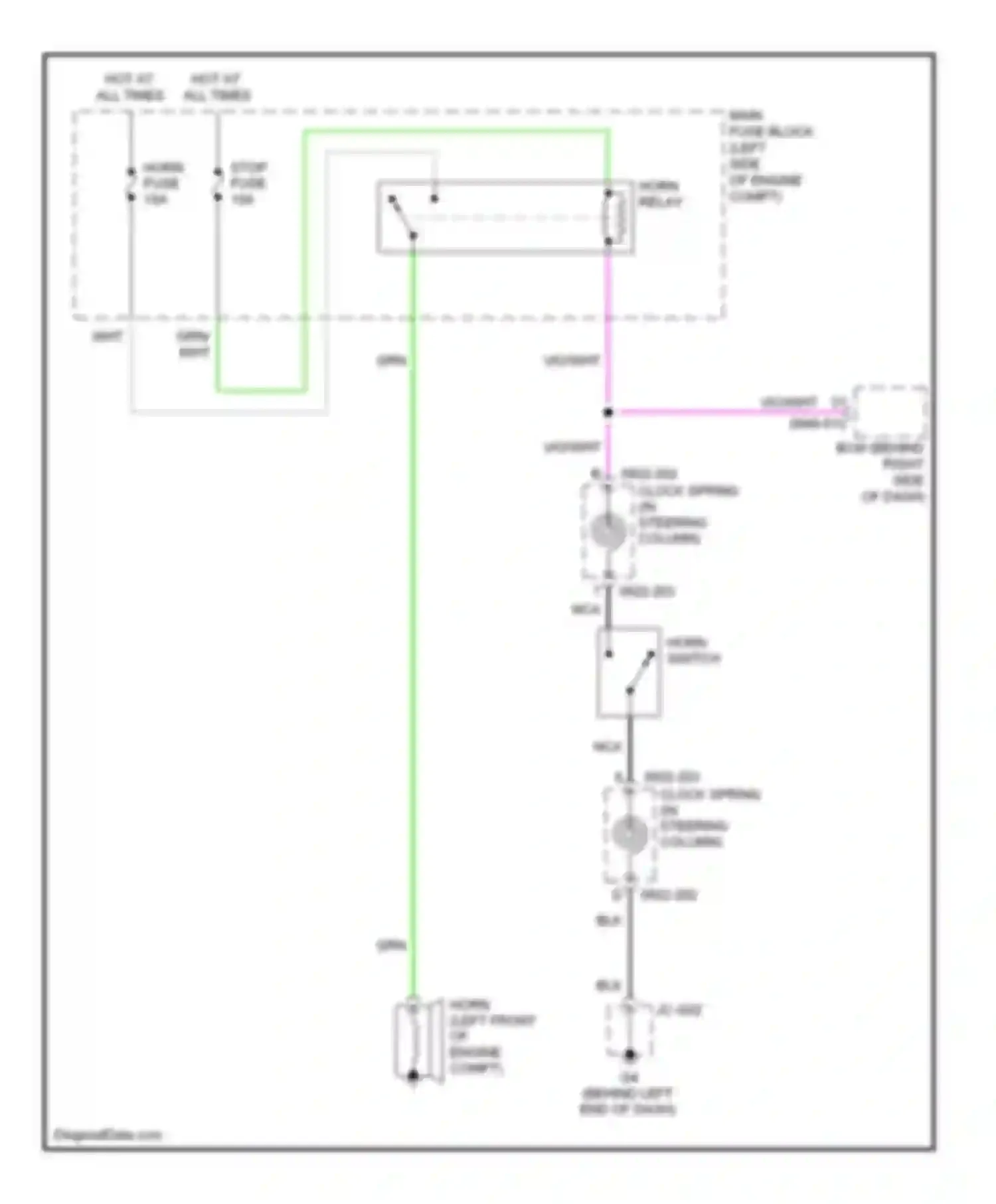 Wiring diagram blk for Mazda 5 I facelift (2007-2010) (16 of 46)