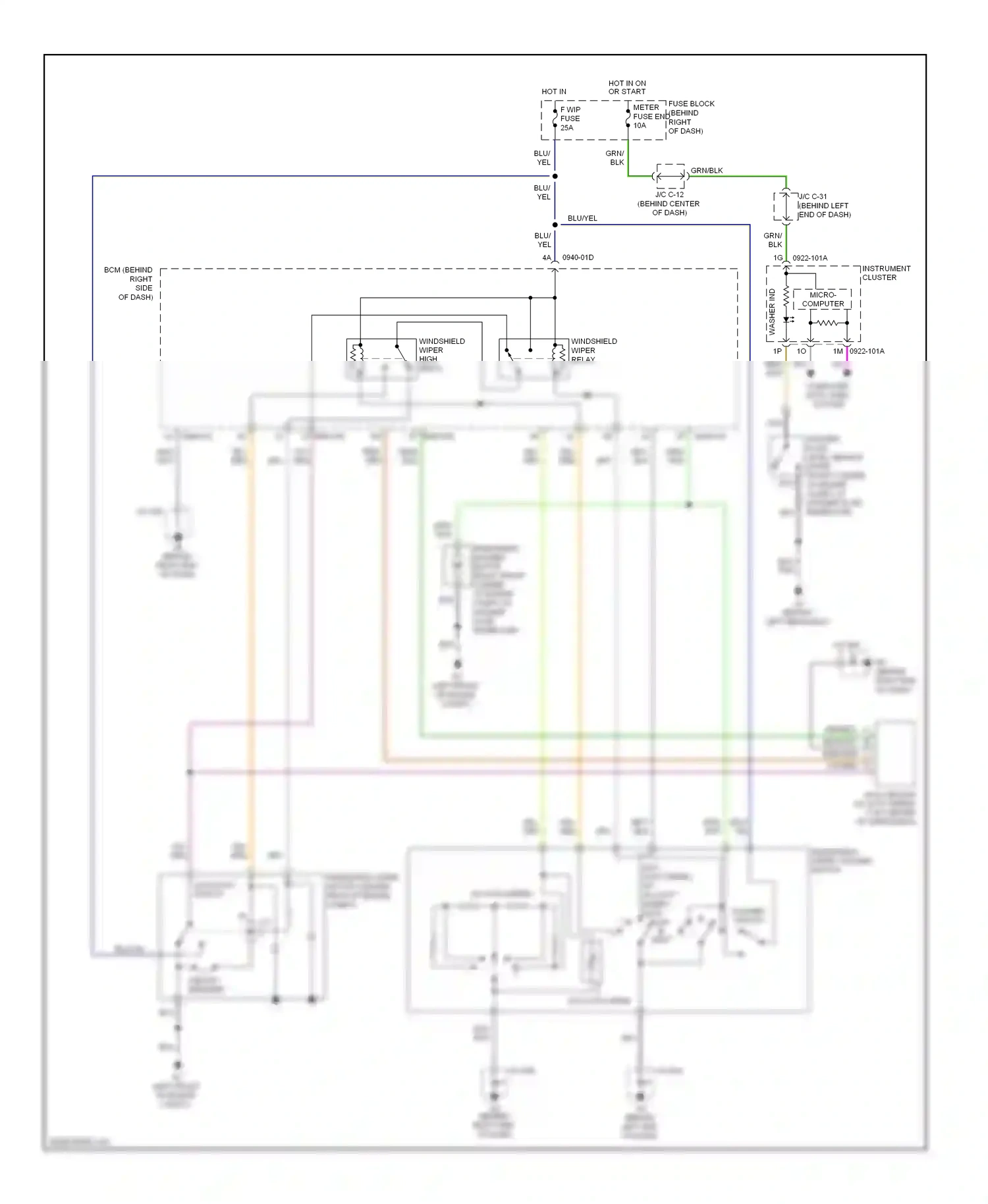 Mazda 5 I facelift (2007-2010) blu wiring diagram  (31 of 32)