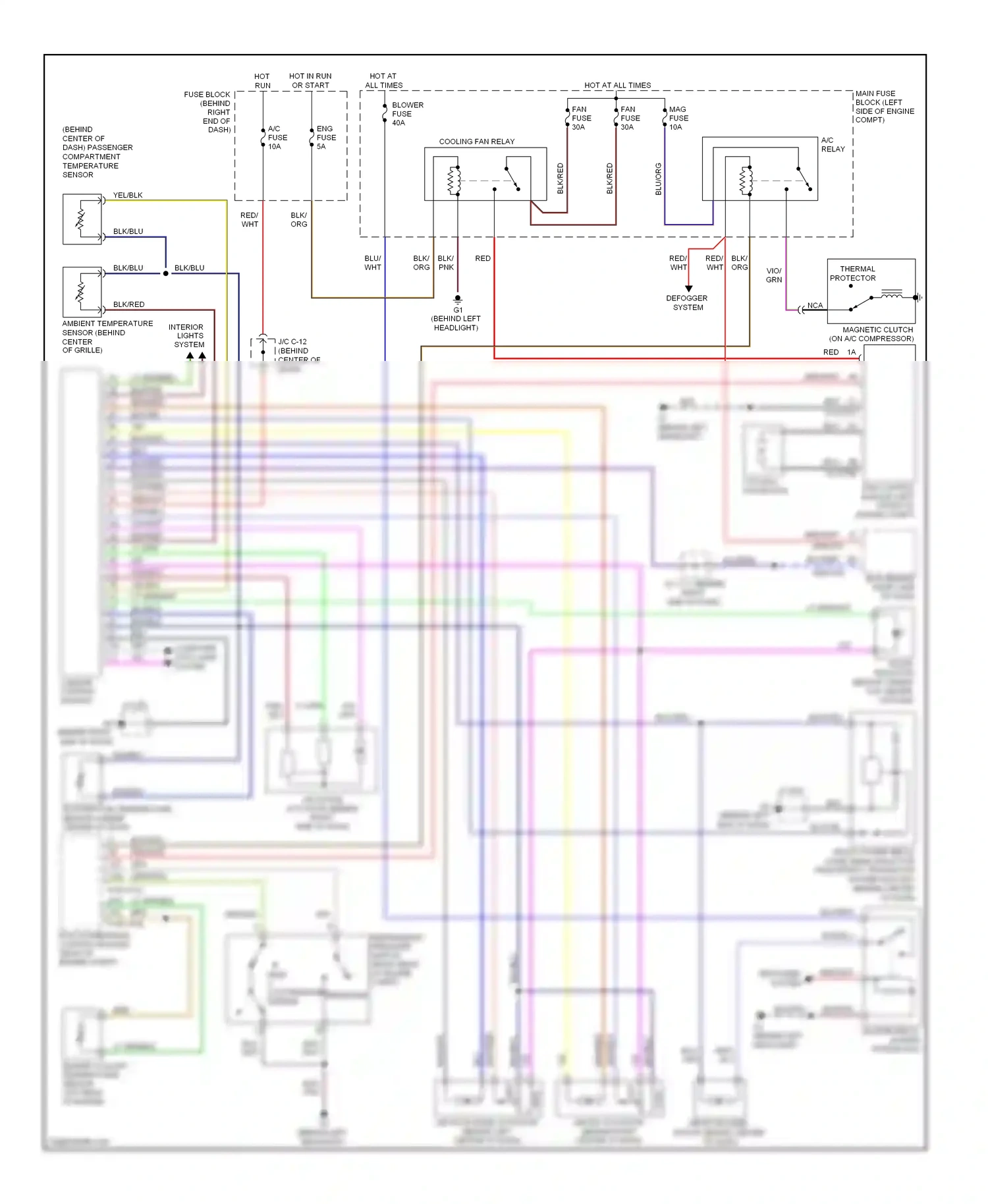 Mazda 5 I facelift (2007-2010) cold wiring diagram  (1 of 1)