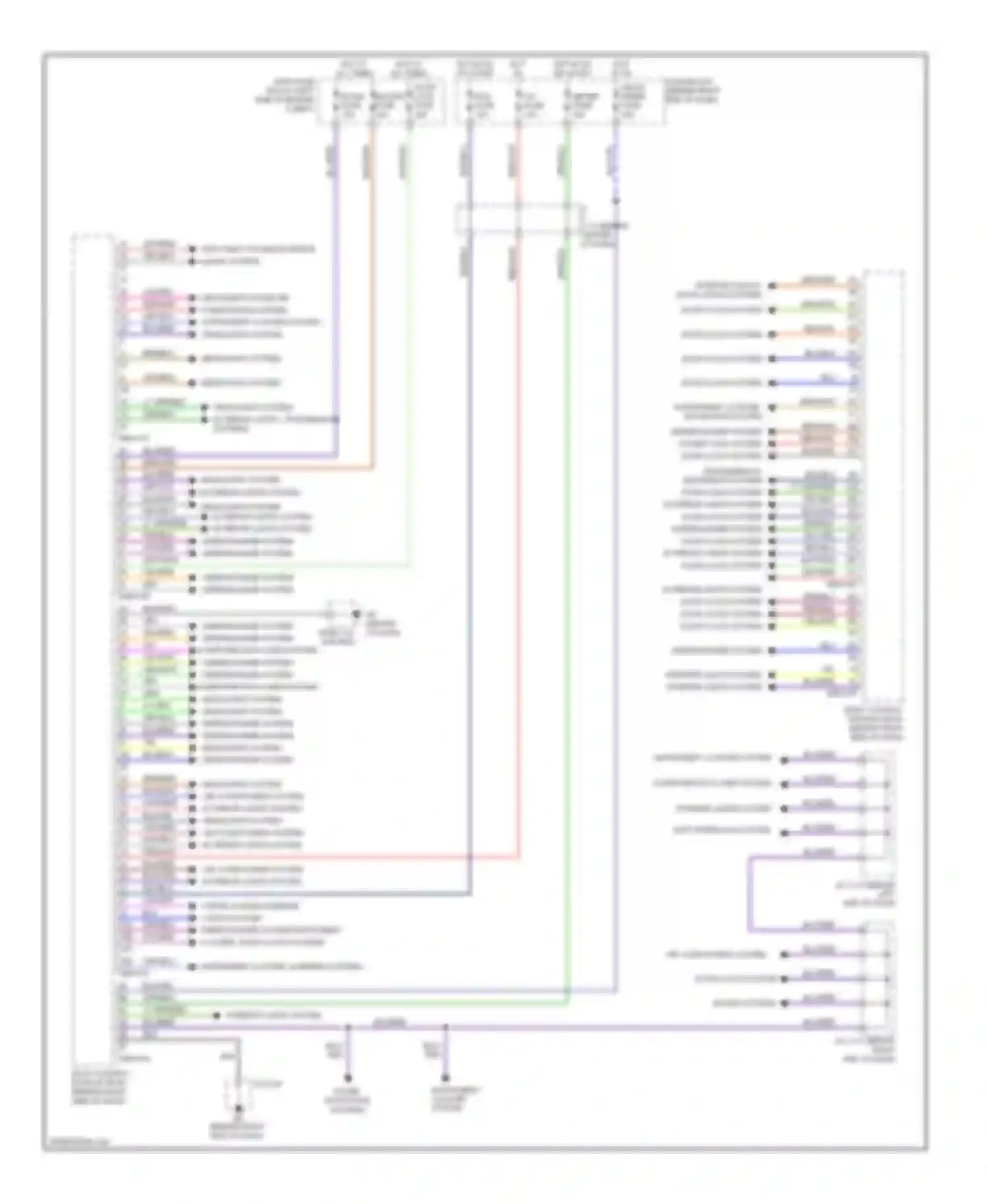 Wiring diagram instrument cluster, navigation system for Mazda 5 I facelift (2007-2010) (1 of 1)