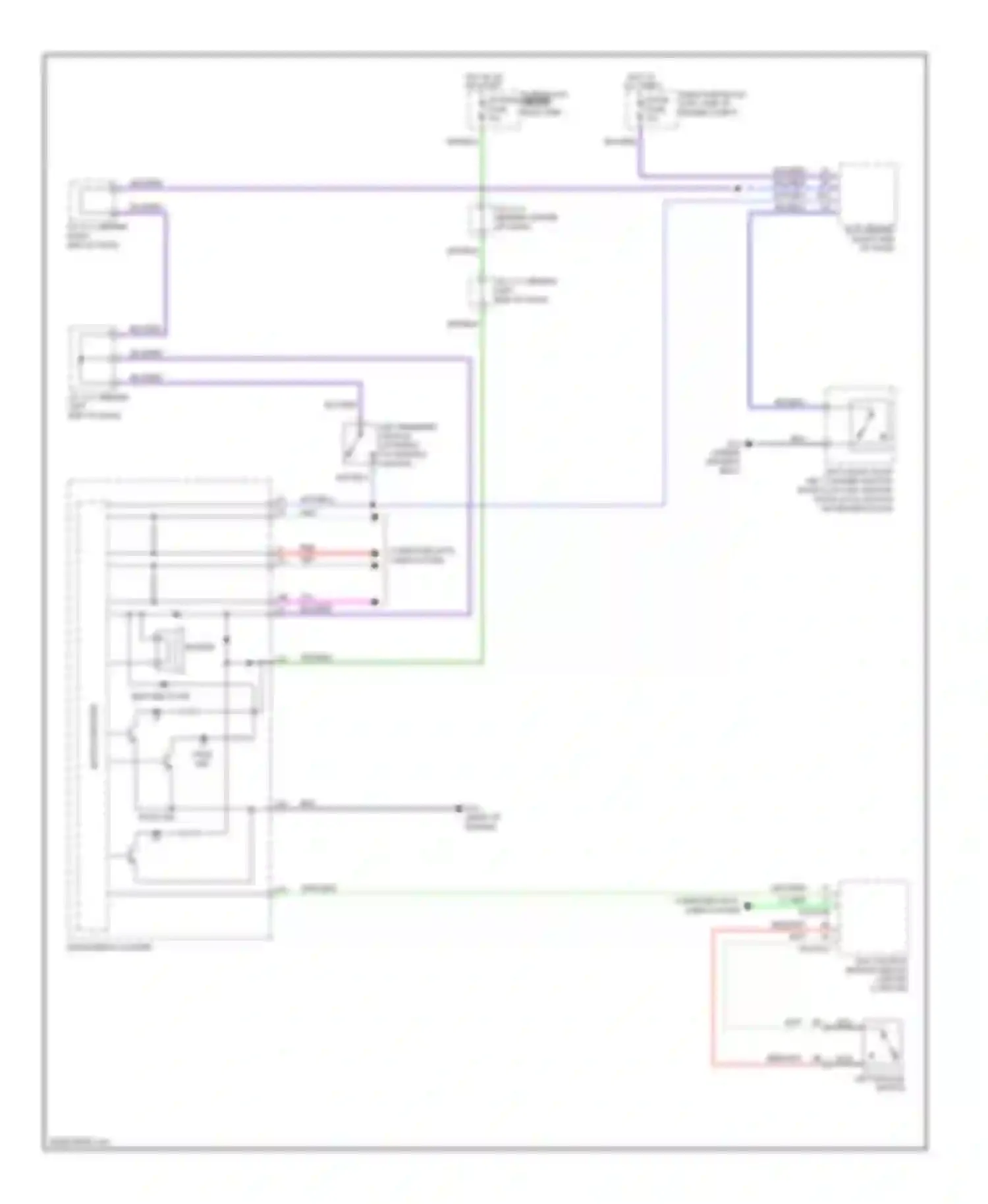 Wiring diagram instrument cluster for Mazda 5 I facelift (2007-2010) (11 of 14)