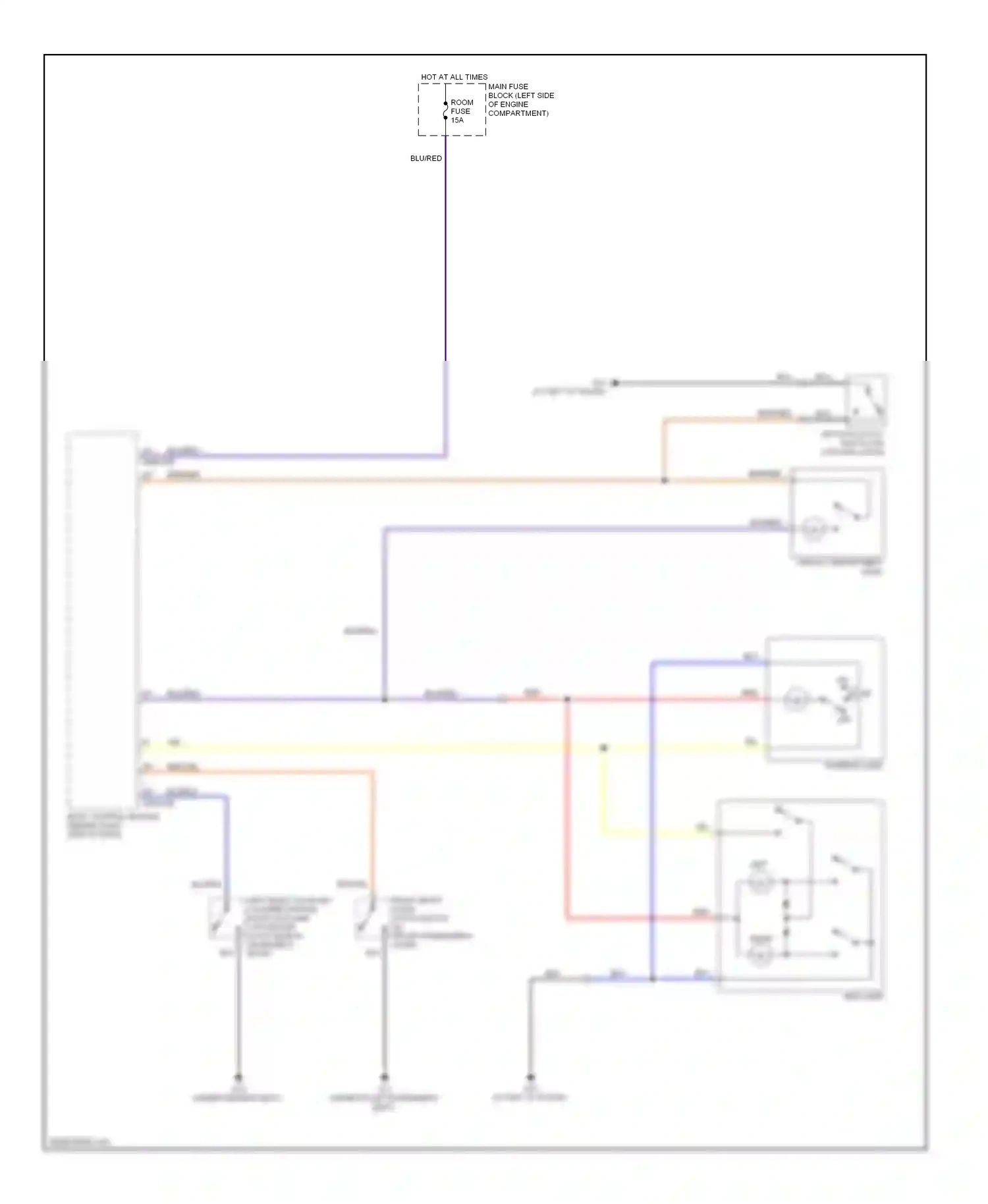 Mazda 5 I facelift (2007-2010) left wiring diagram  (1 of 1)