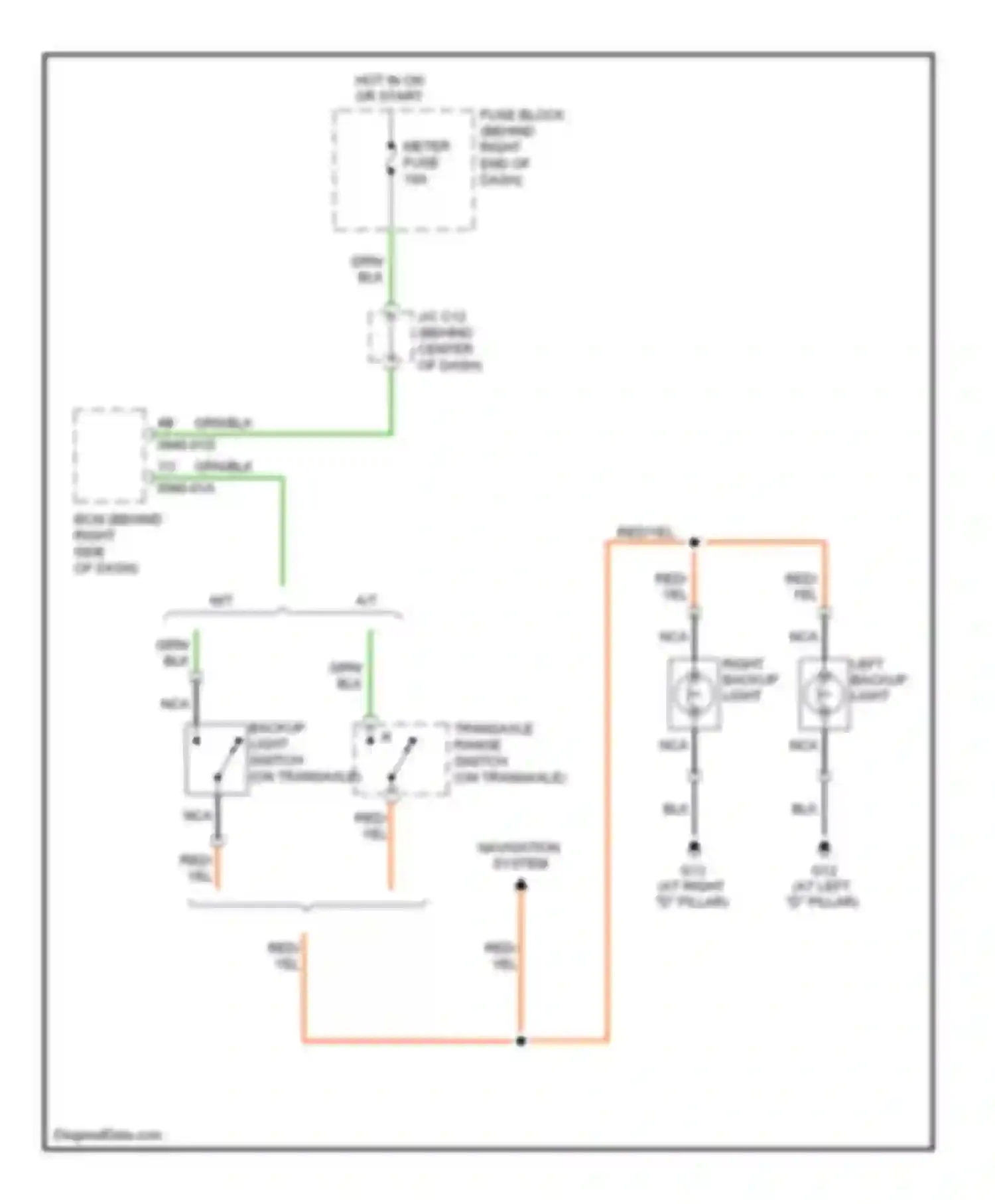 Wiring diagram navigation system for Mazda 5 I facelift (2007-2010) (1 of 3)