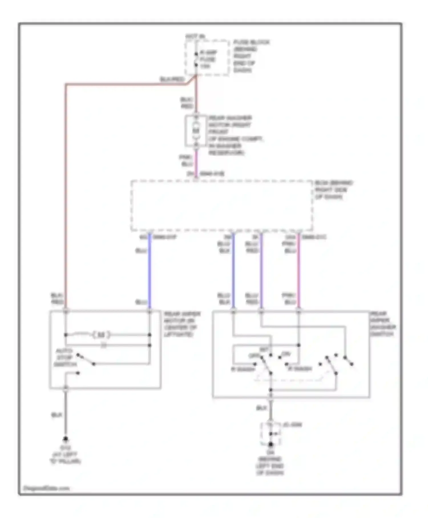 Wiring diagram r wip fuse for Mazda 5 I facelift (2007-2010) (1 of 1)
