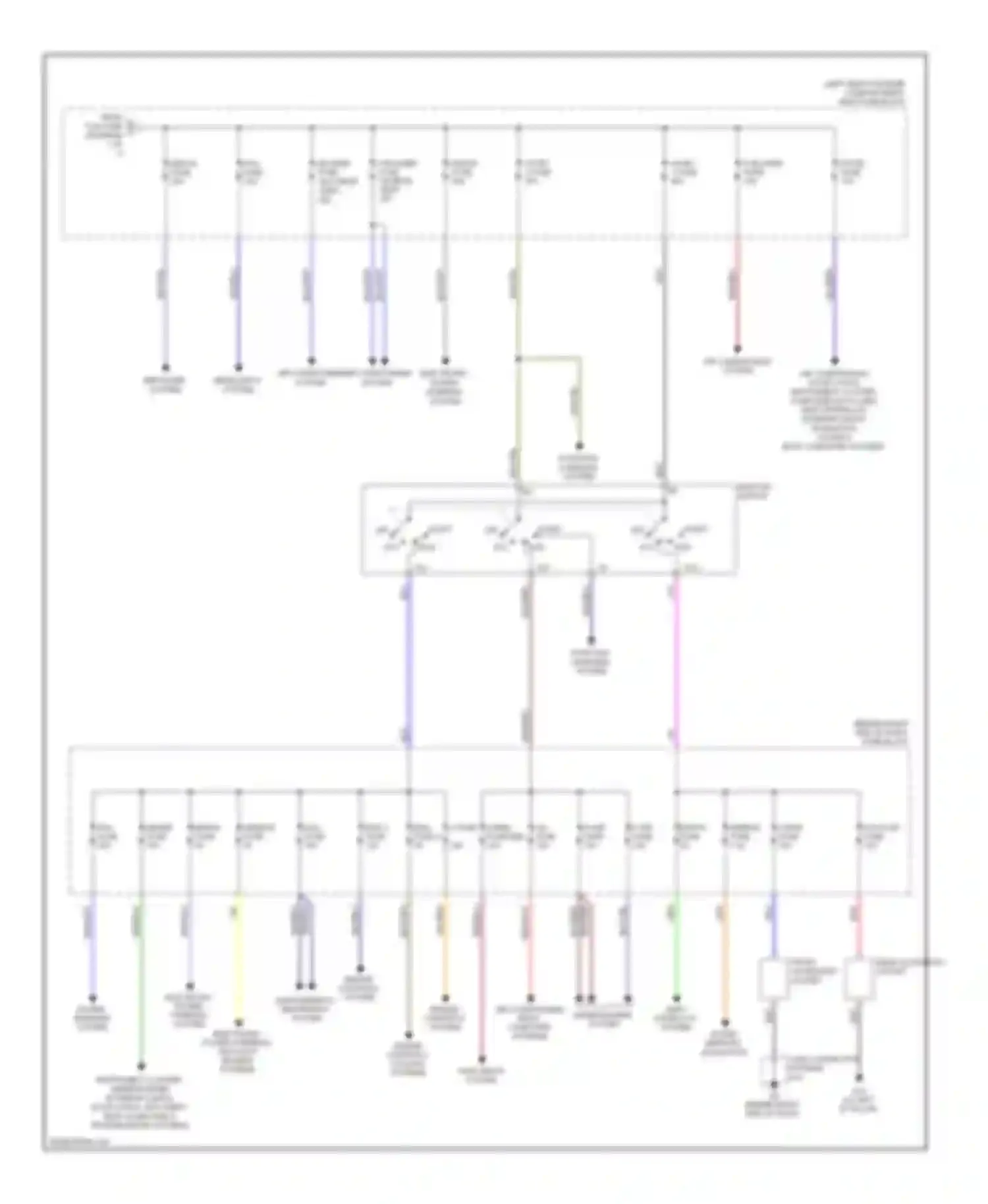 Wiring diagram sound, mirrors, navigation joint connector systems for Mazda 5 I facelift (2007-2010) (1 of 1)
