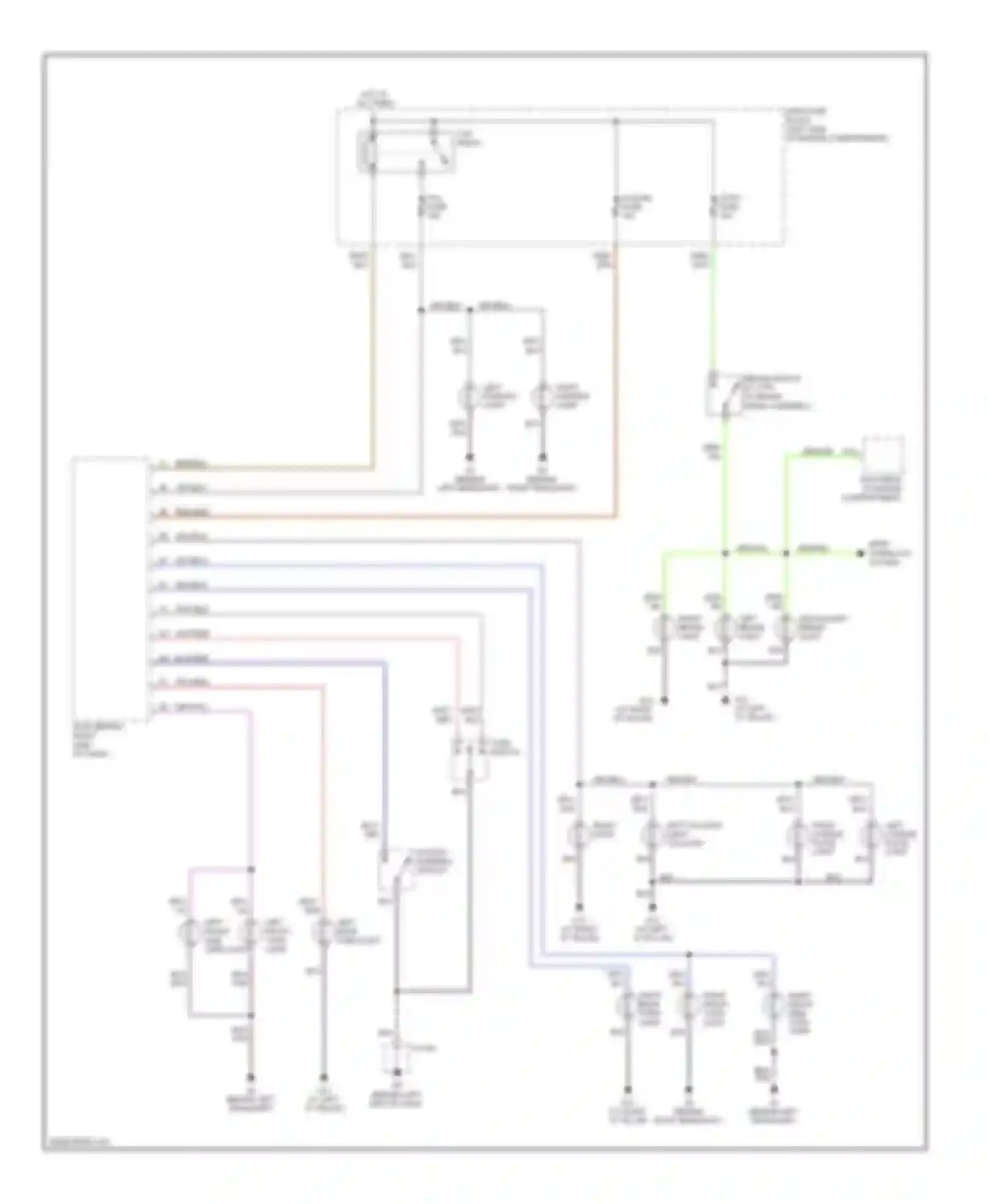 5 Mazda I (2005-2007): Exterior lamps circuit
