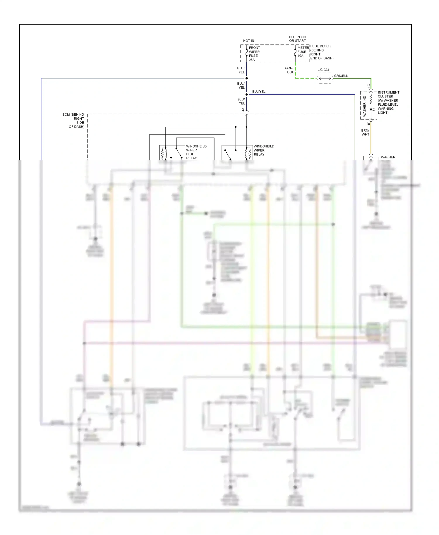 Mazda 5 I (2005-2007) (behind left headlight) wiring diagram  (5 of 9)