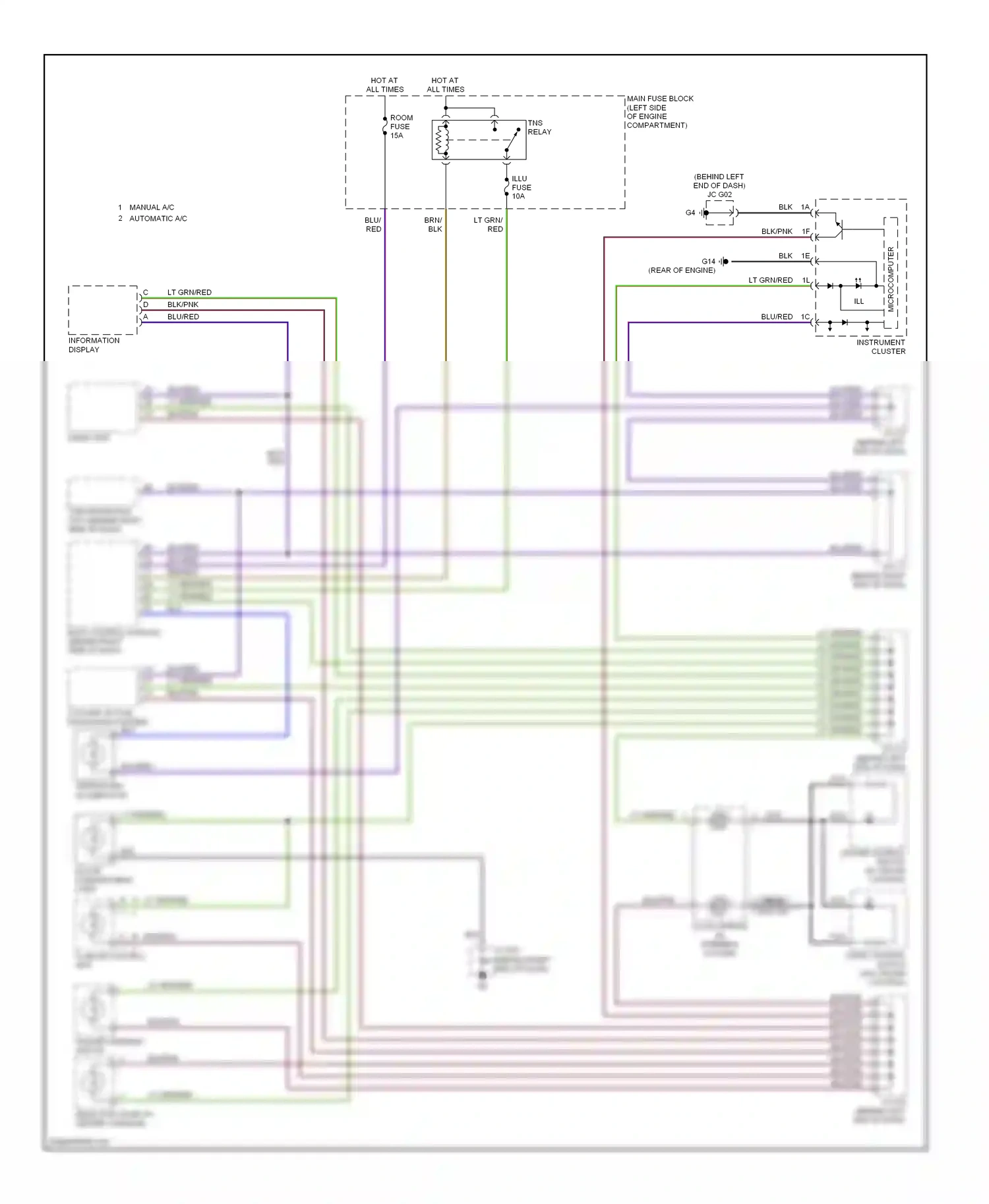 Mazda 5 I (2005-2007) clock spring (in steering column) wiring diagram  (1 of 1)