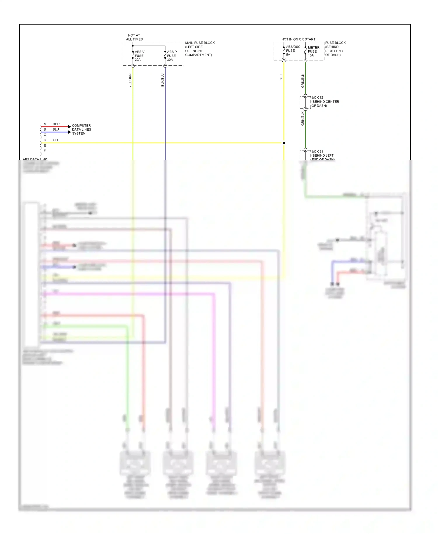Mazda 5 I (2005-2007) computer wiring diagram  (1 of 1)